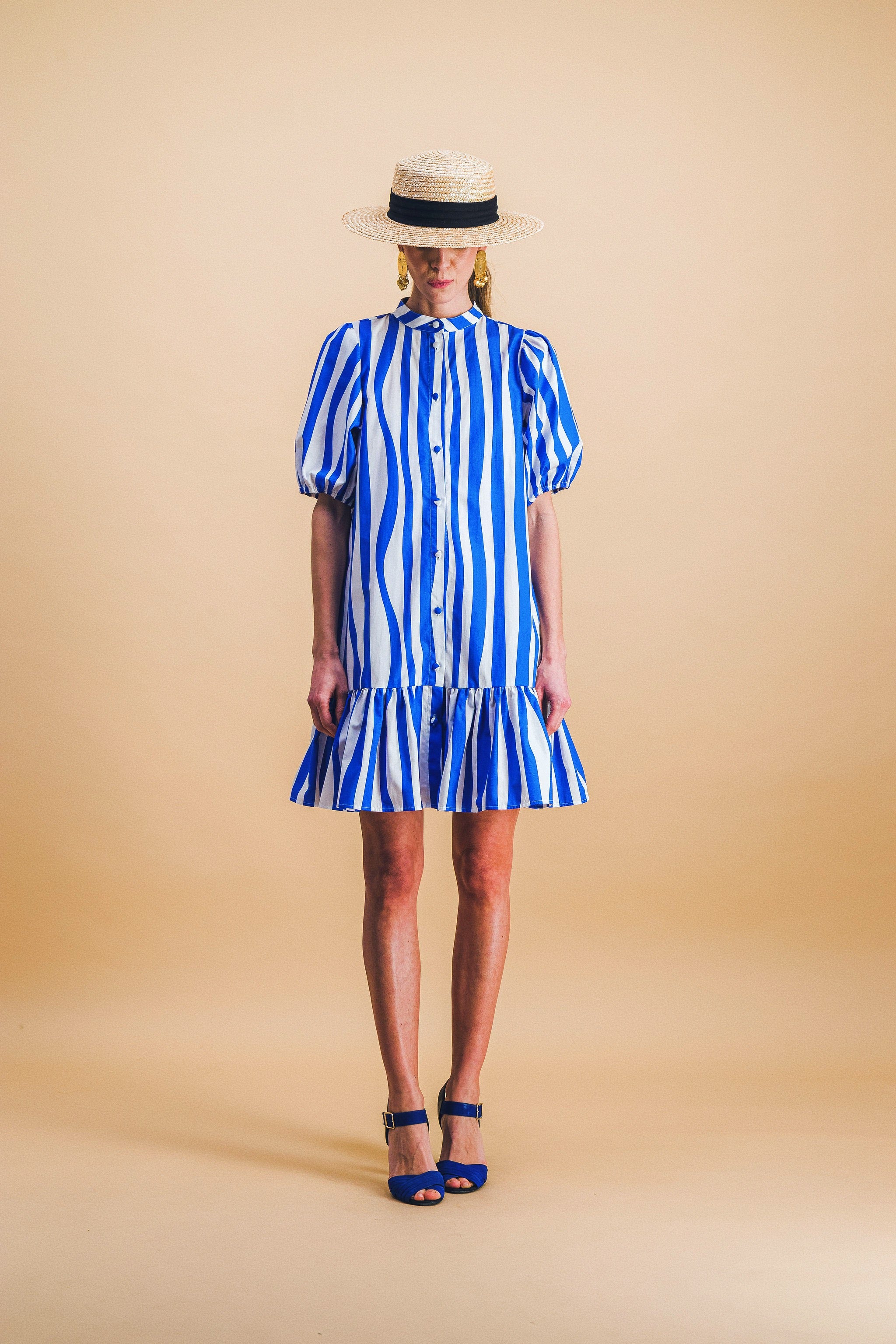 robe CLEMENTINE blue lines