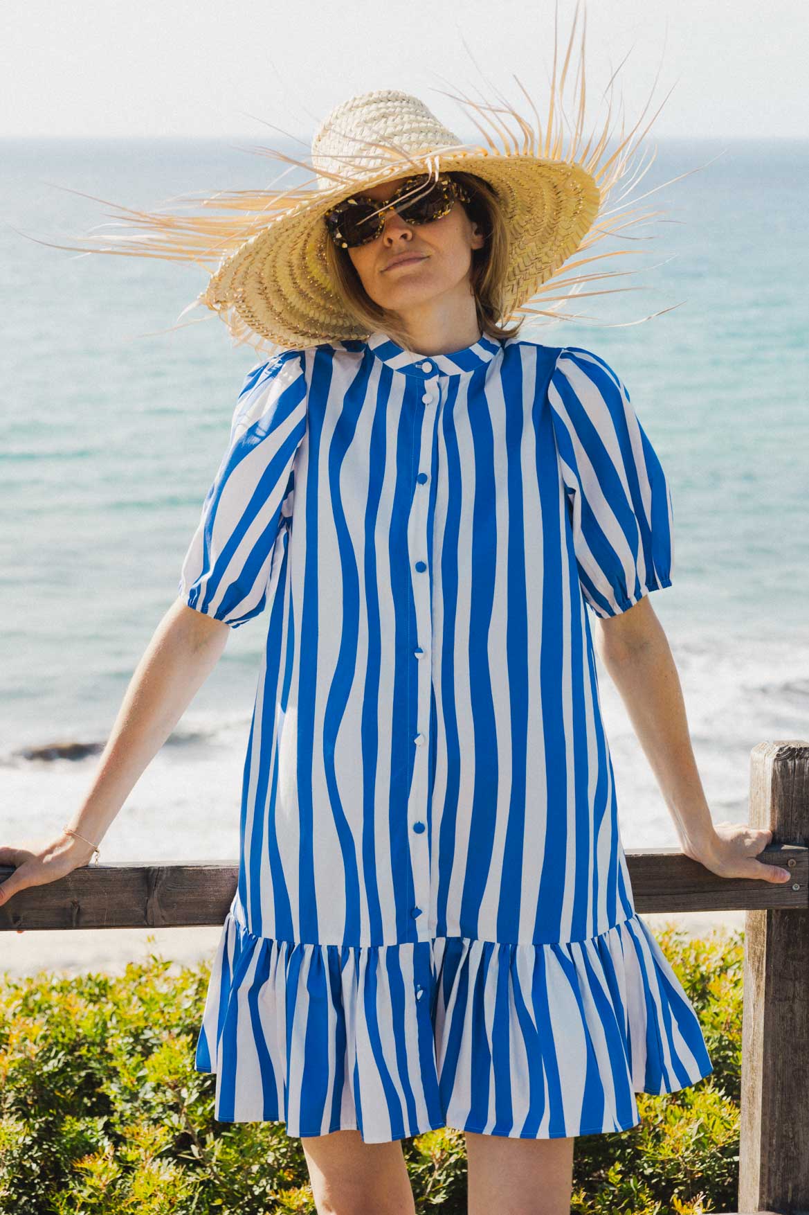 robe CLEMENTINE blue lines