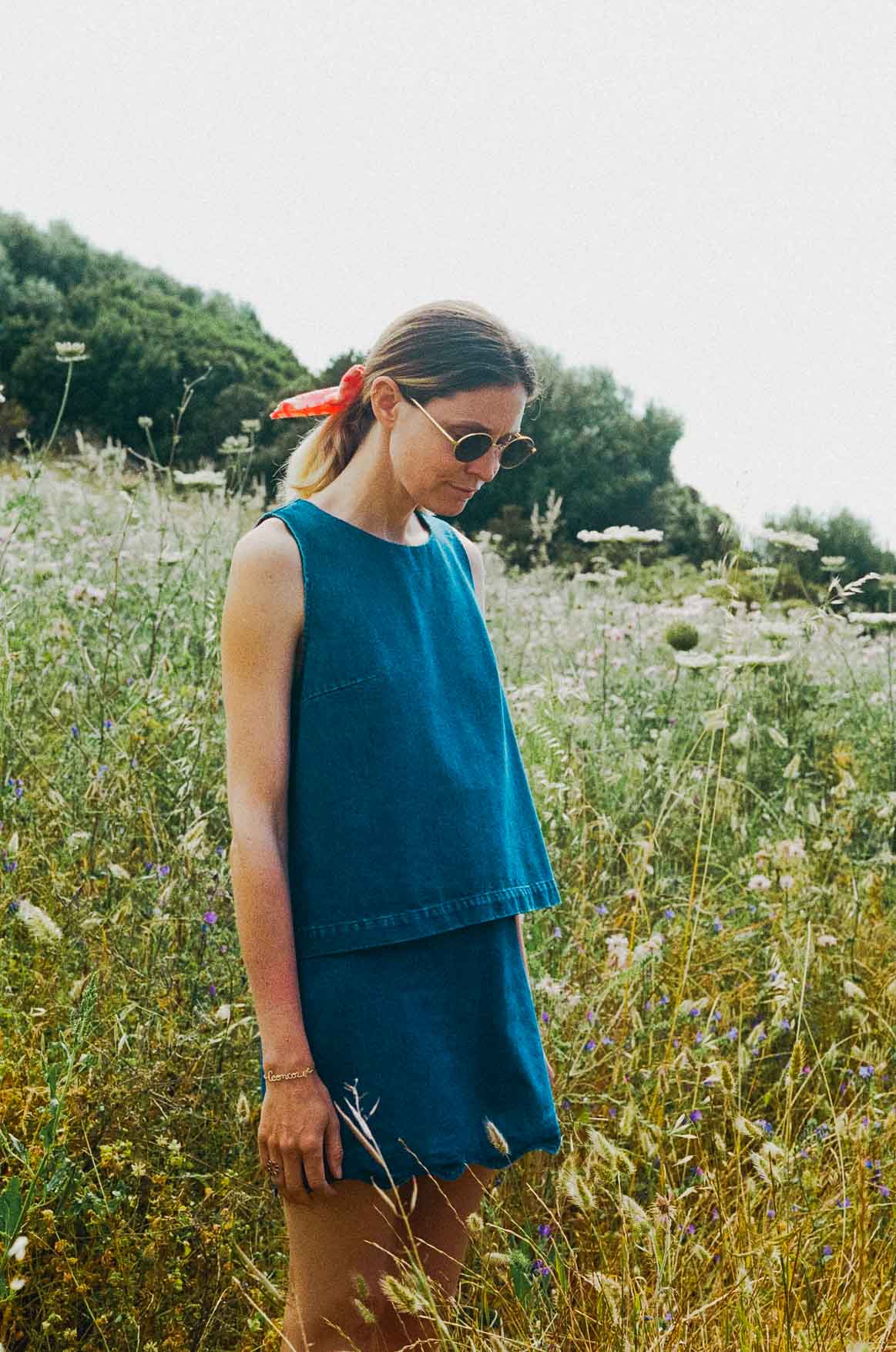 Ensemble top Jacques + jupe Brune denim