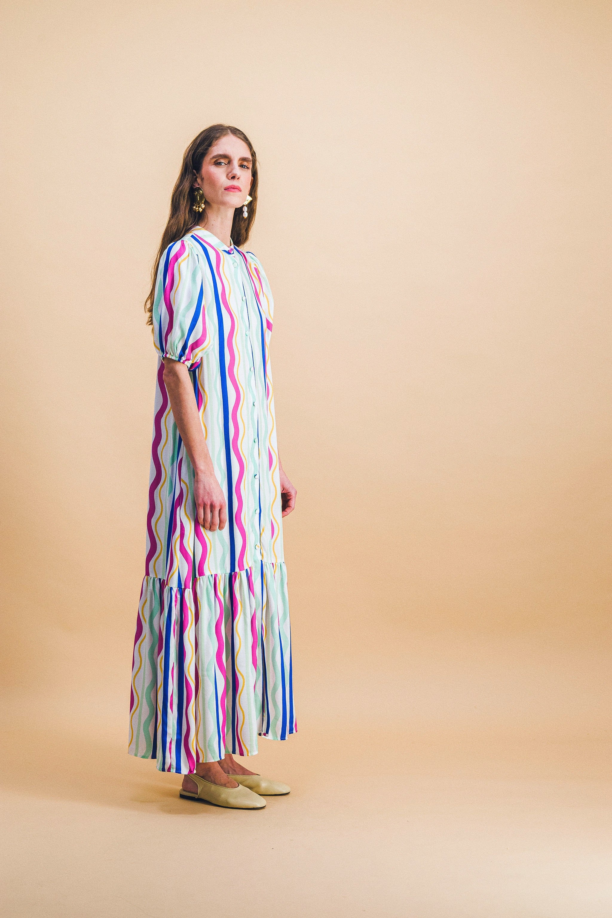 robe CLEMENCE rainbow lines