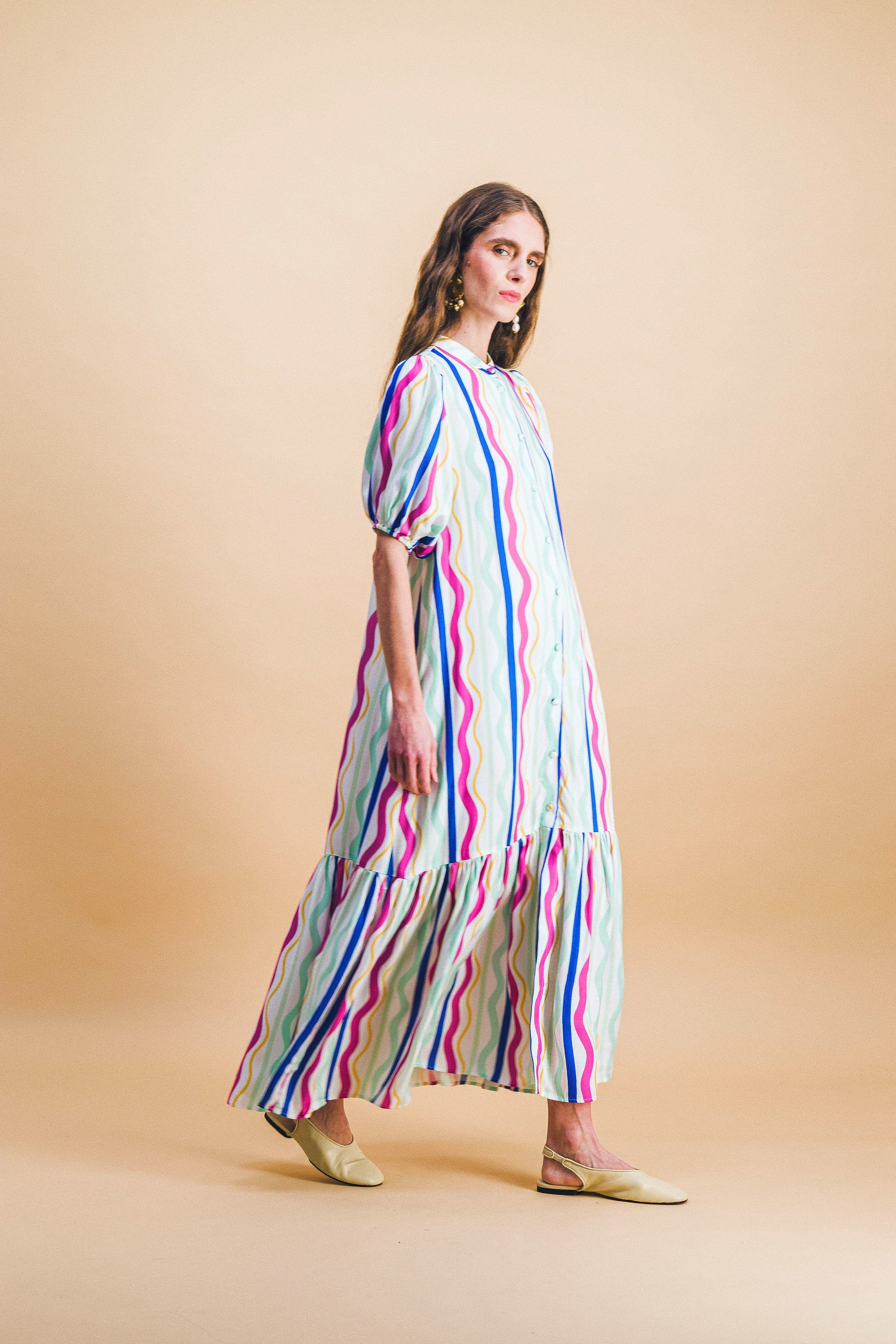 robe CLEMENCE rainbow lines