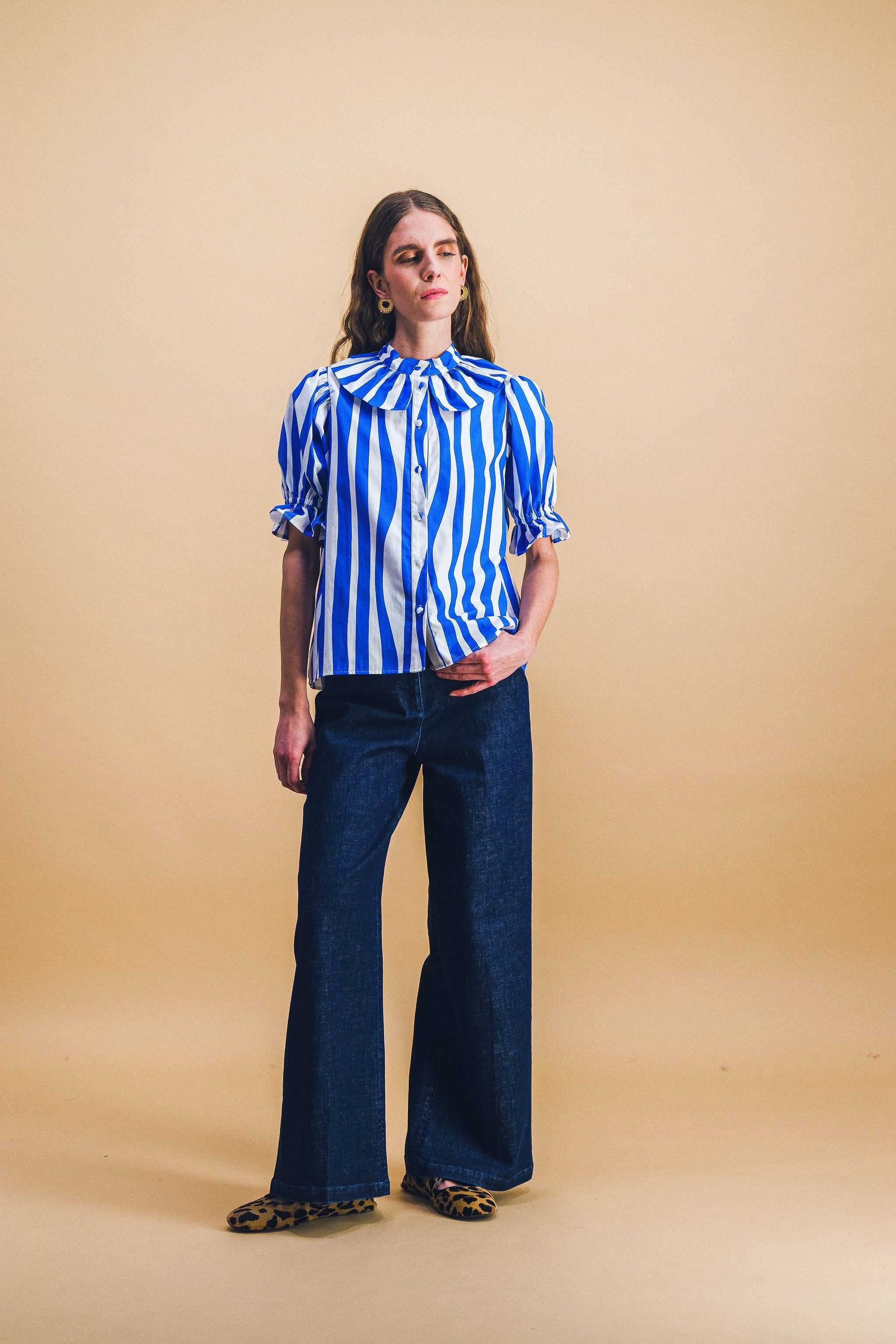 Chemisier COLINE blue lines