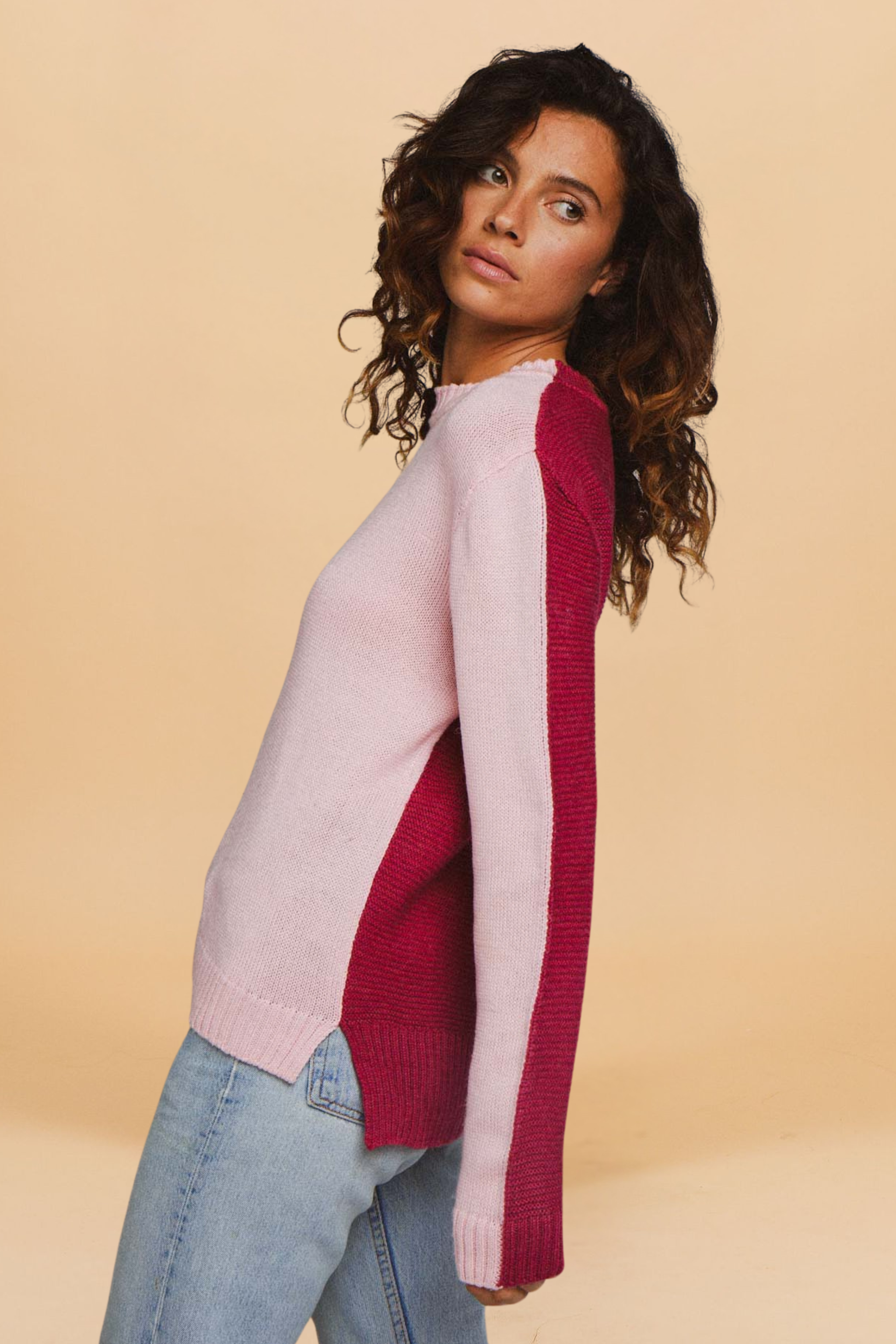 Pull Jean-Pierre framboise