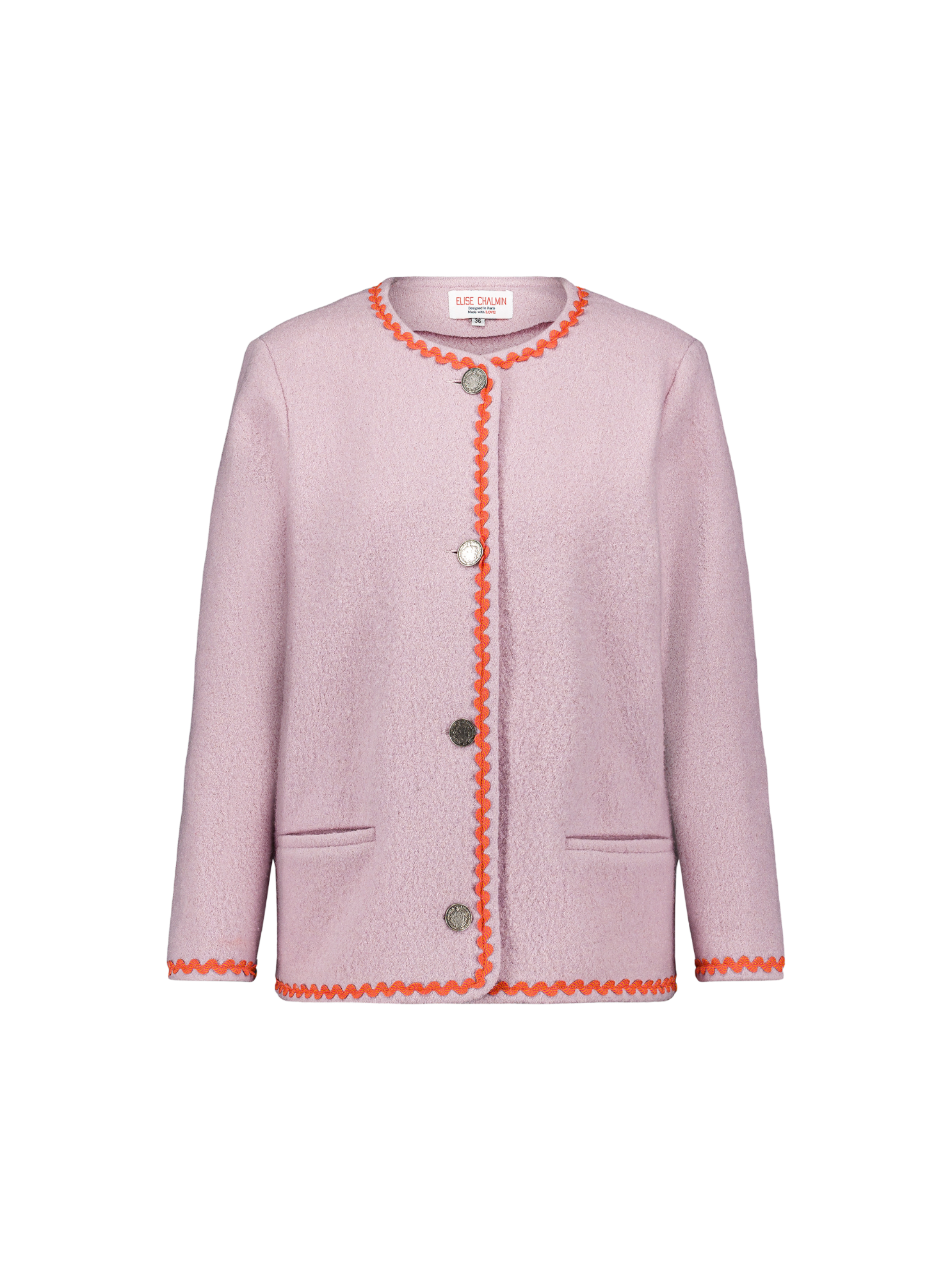 VESTE RODRIGUE ROSE PALE