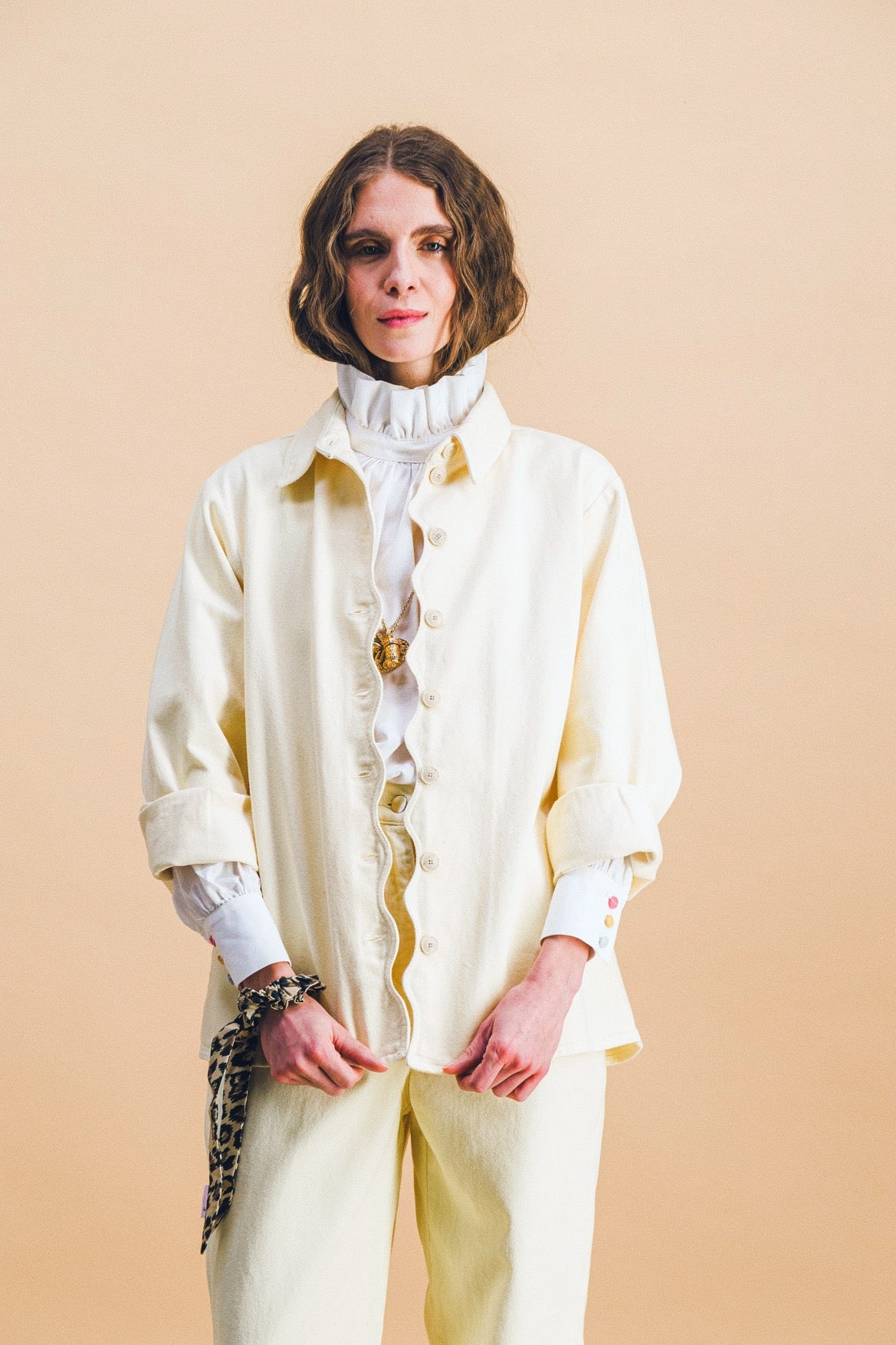 Ensemble chemise Maelle denim Beurre + Gauthier denim beurre