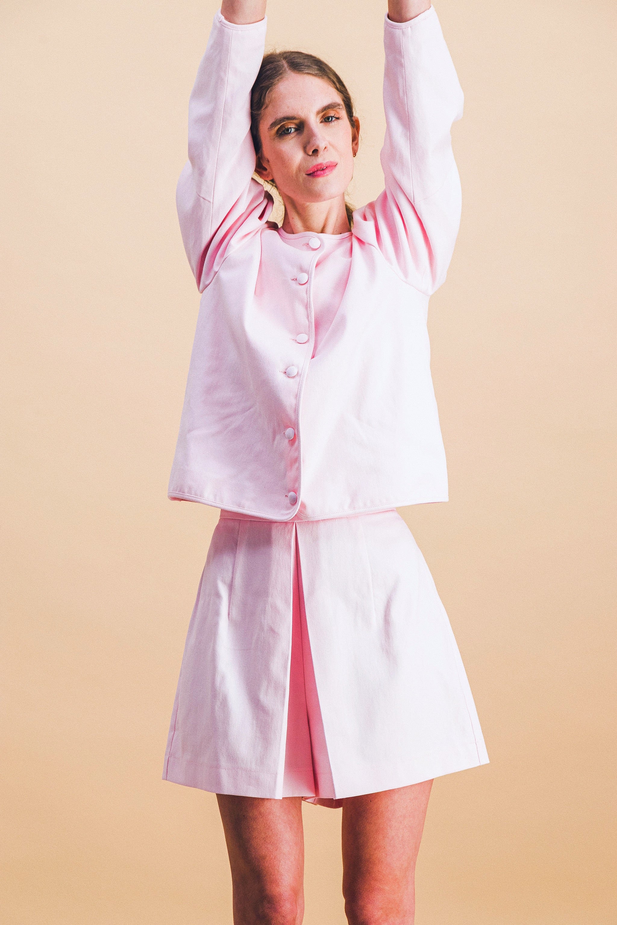 Short Nicolas rose pâle