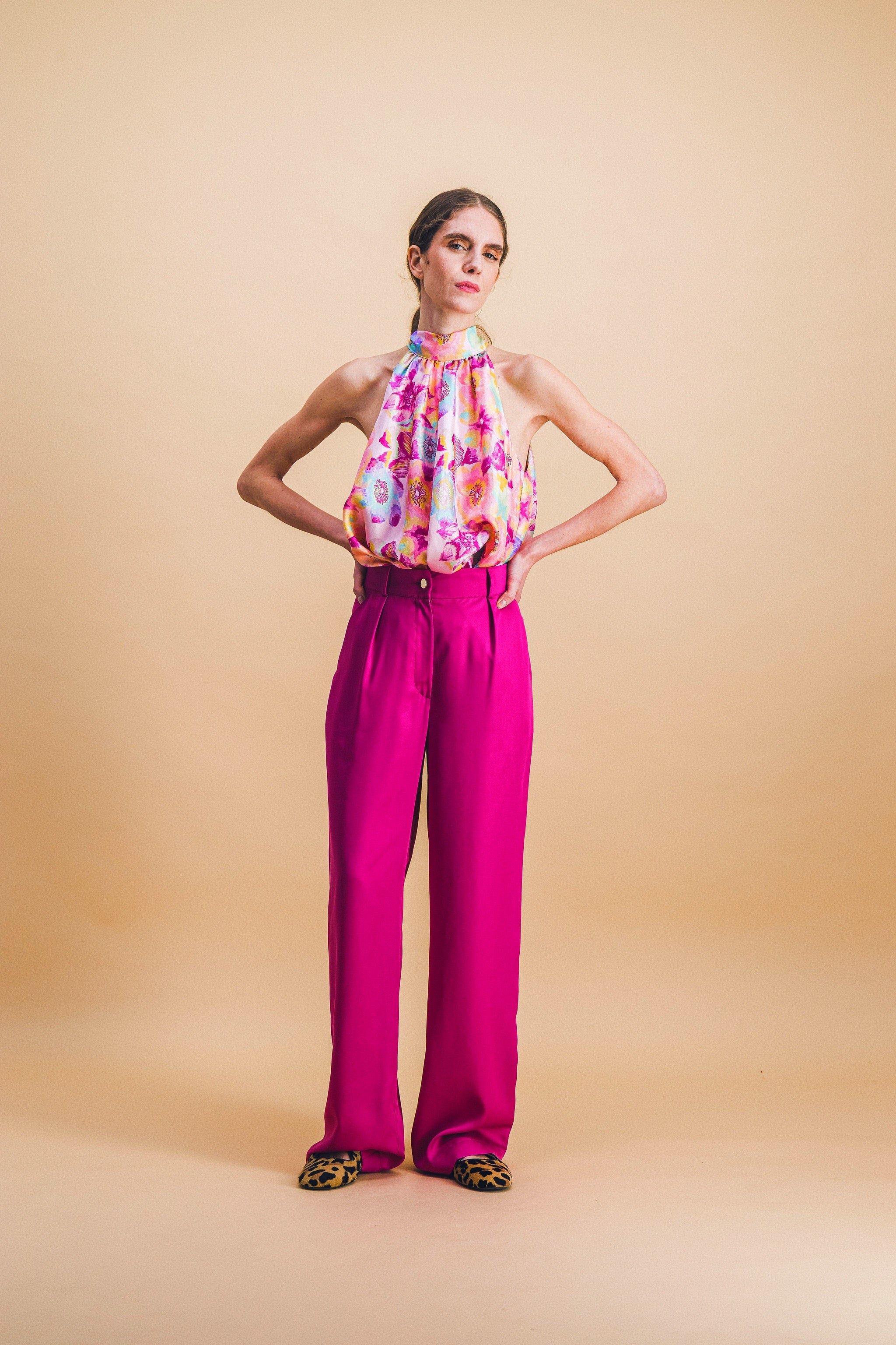Pantalon TILDA cyclamen