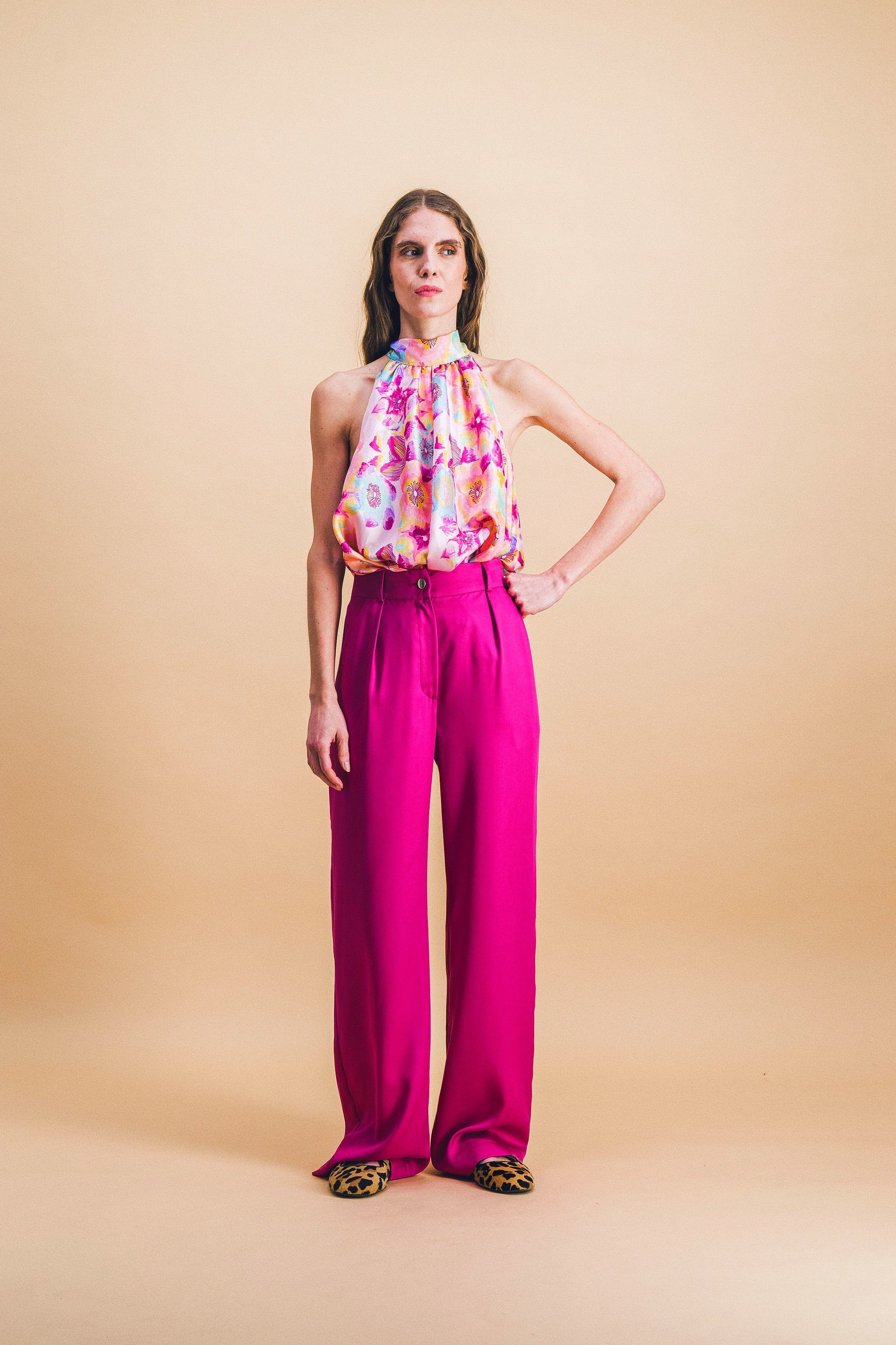Pantalon TILDA cyclamen
