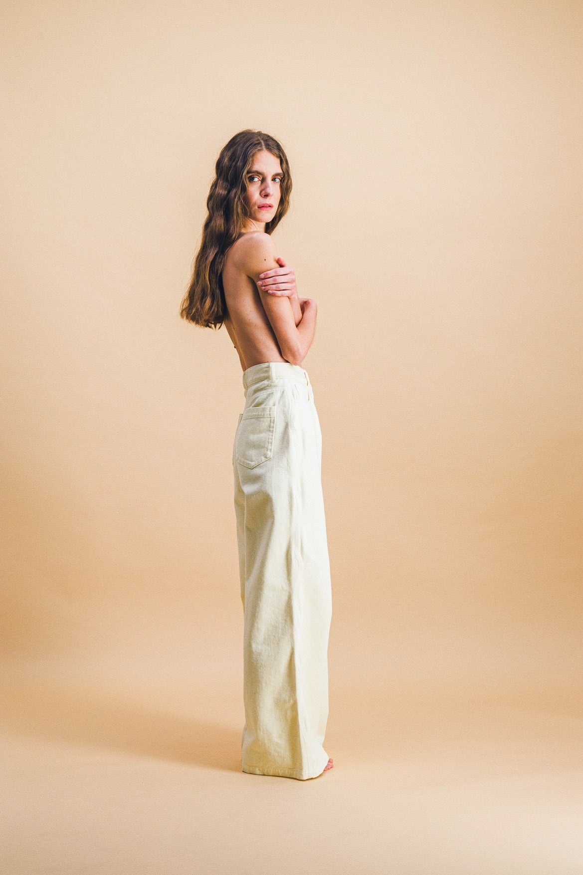 Maelle denim butter shirt set + Gauthier denim butter