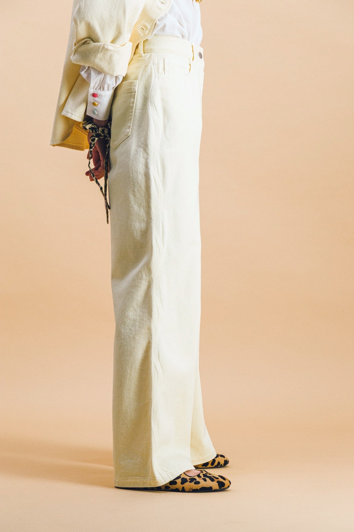 Maelle denim butter shirt set + Gauthier denim butter