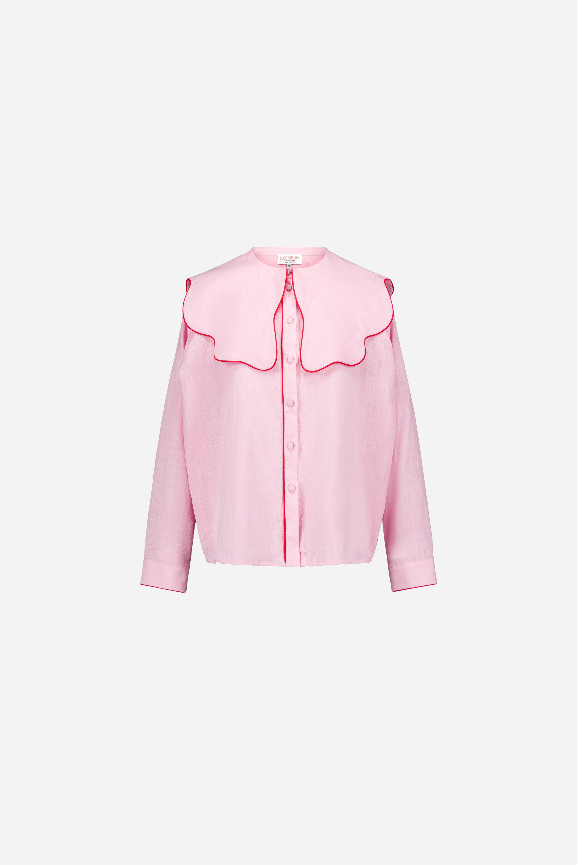 CHEMISE COL BABY PINK