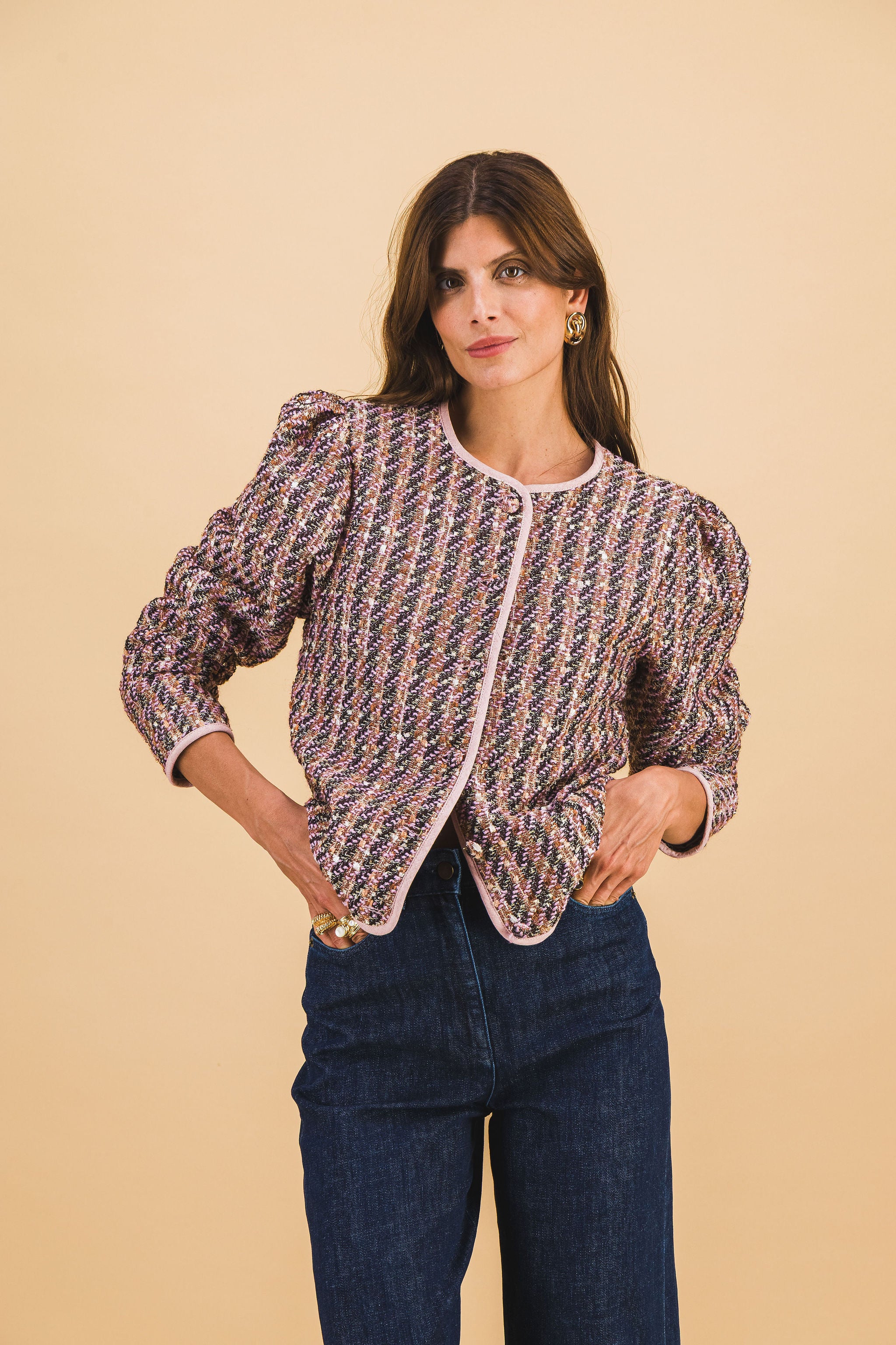 Veste Diana Tweed Rose