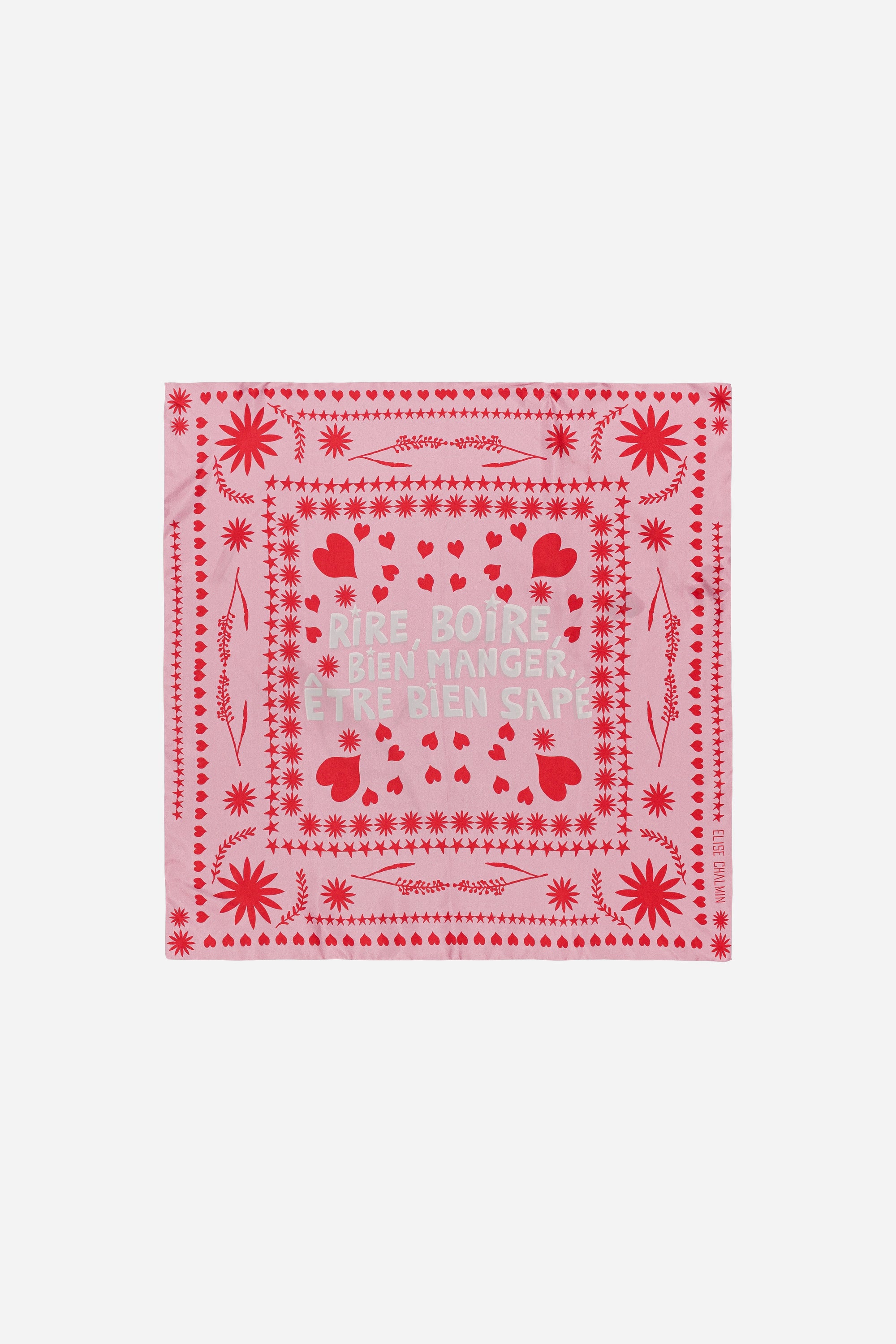 FOULARD BEN BANDANA ROSE