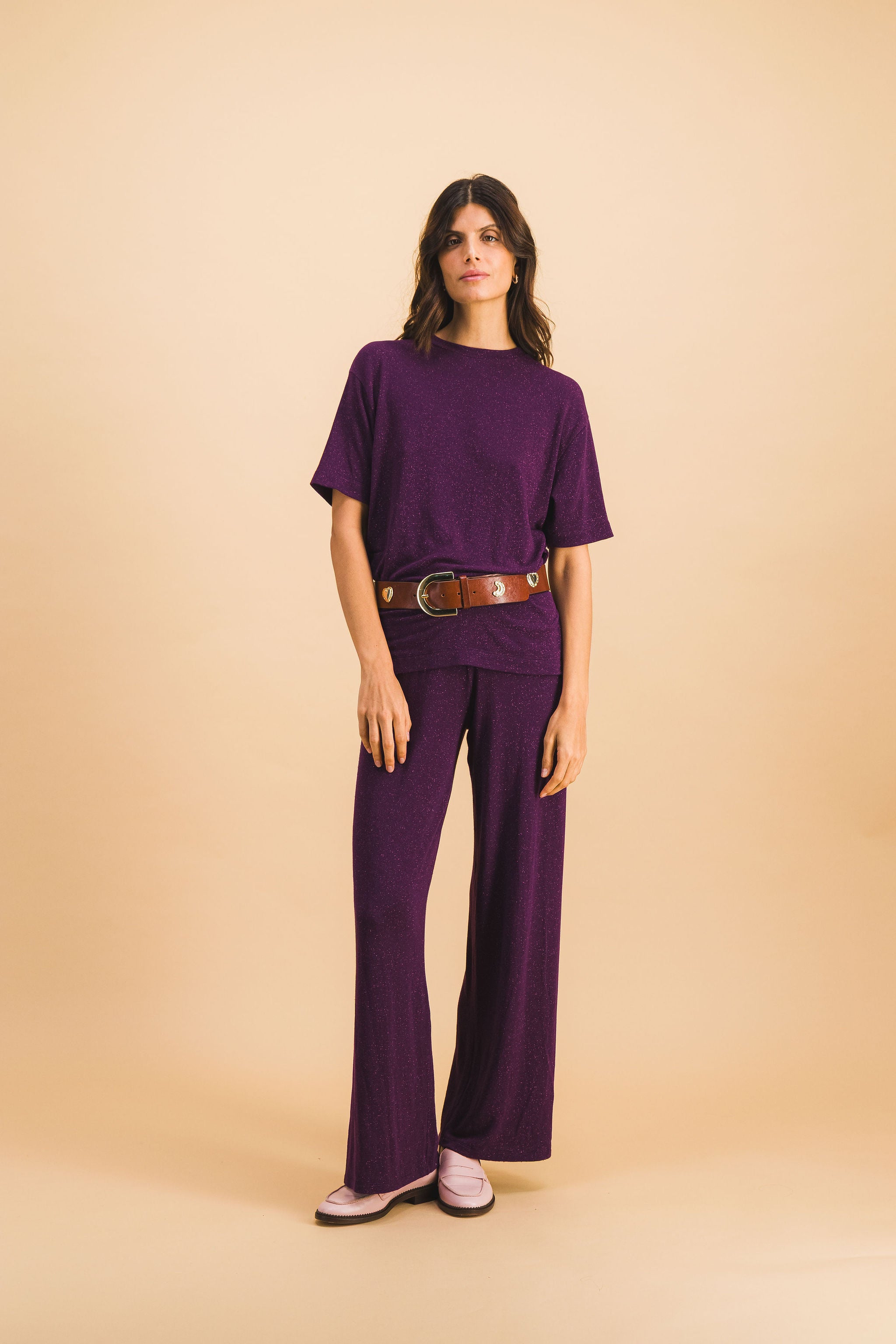 Pantalon Noah Lurex Violet