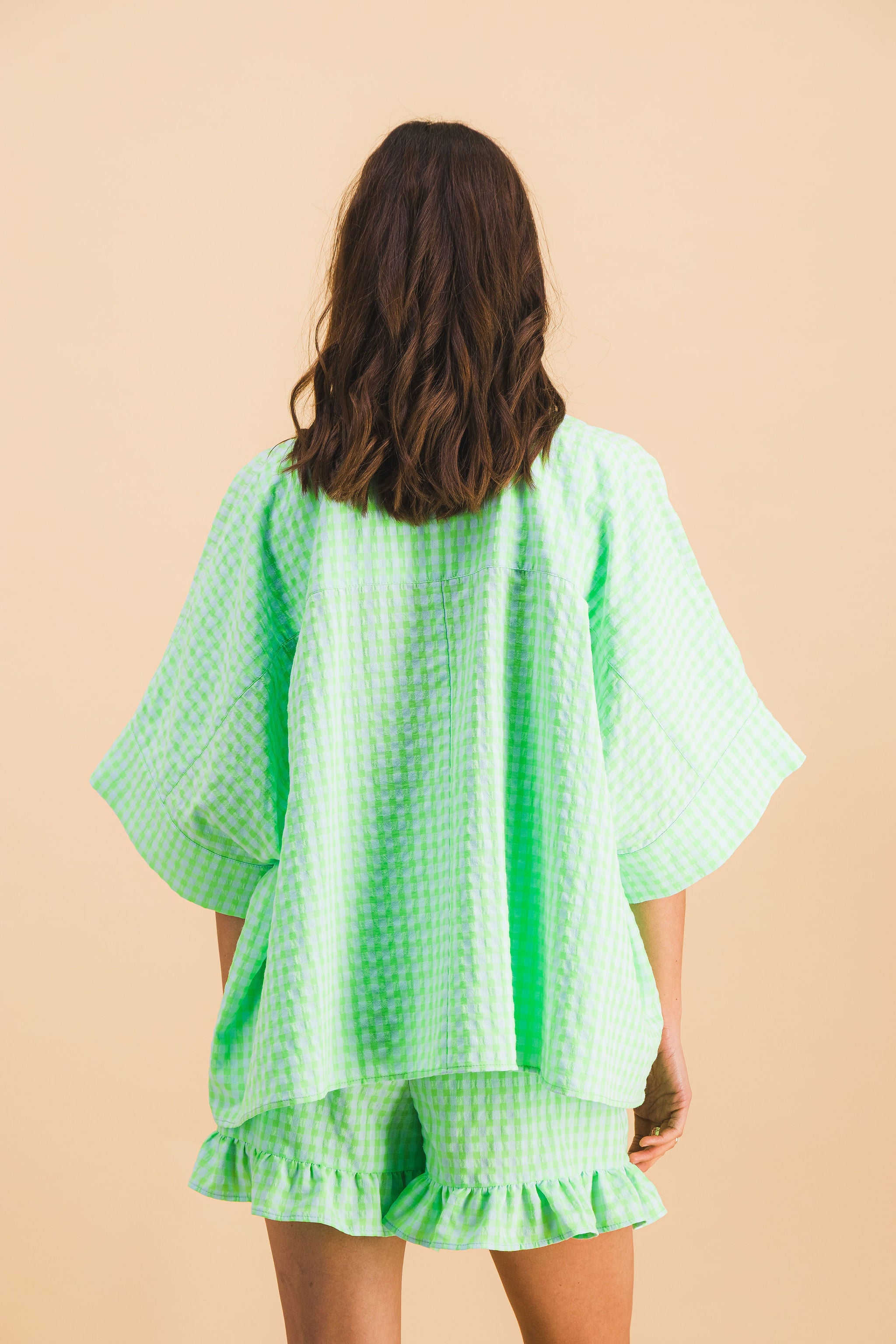 CHEMISE MAUD CARREAUX VERT