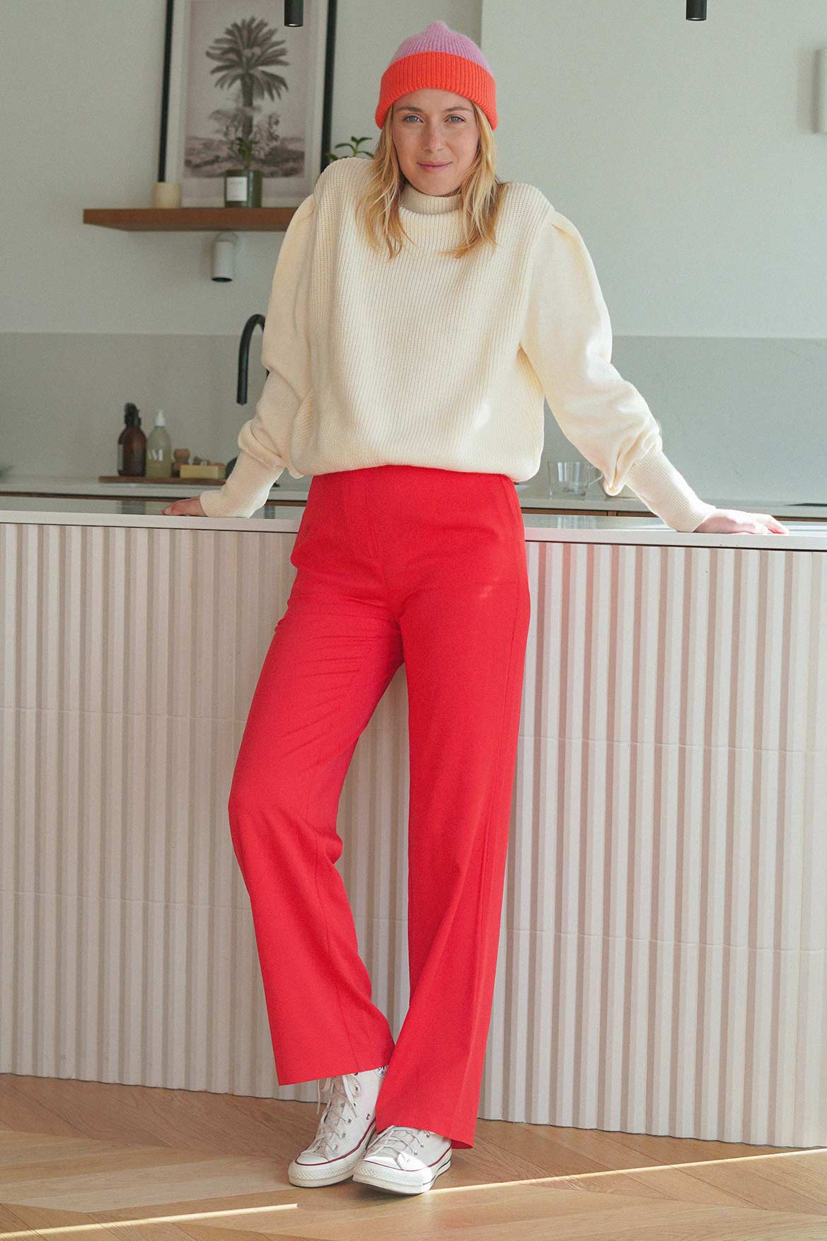 Auguste poppy pants