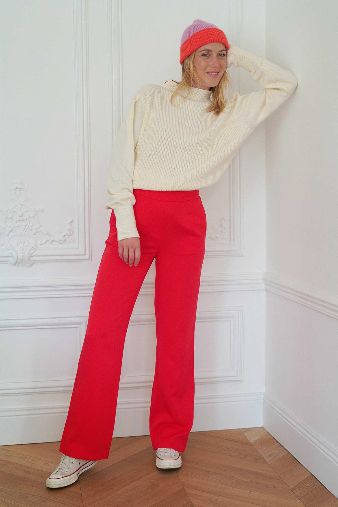 Auguste poppy pants