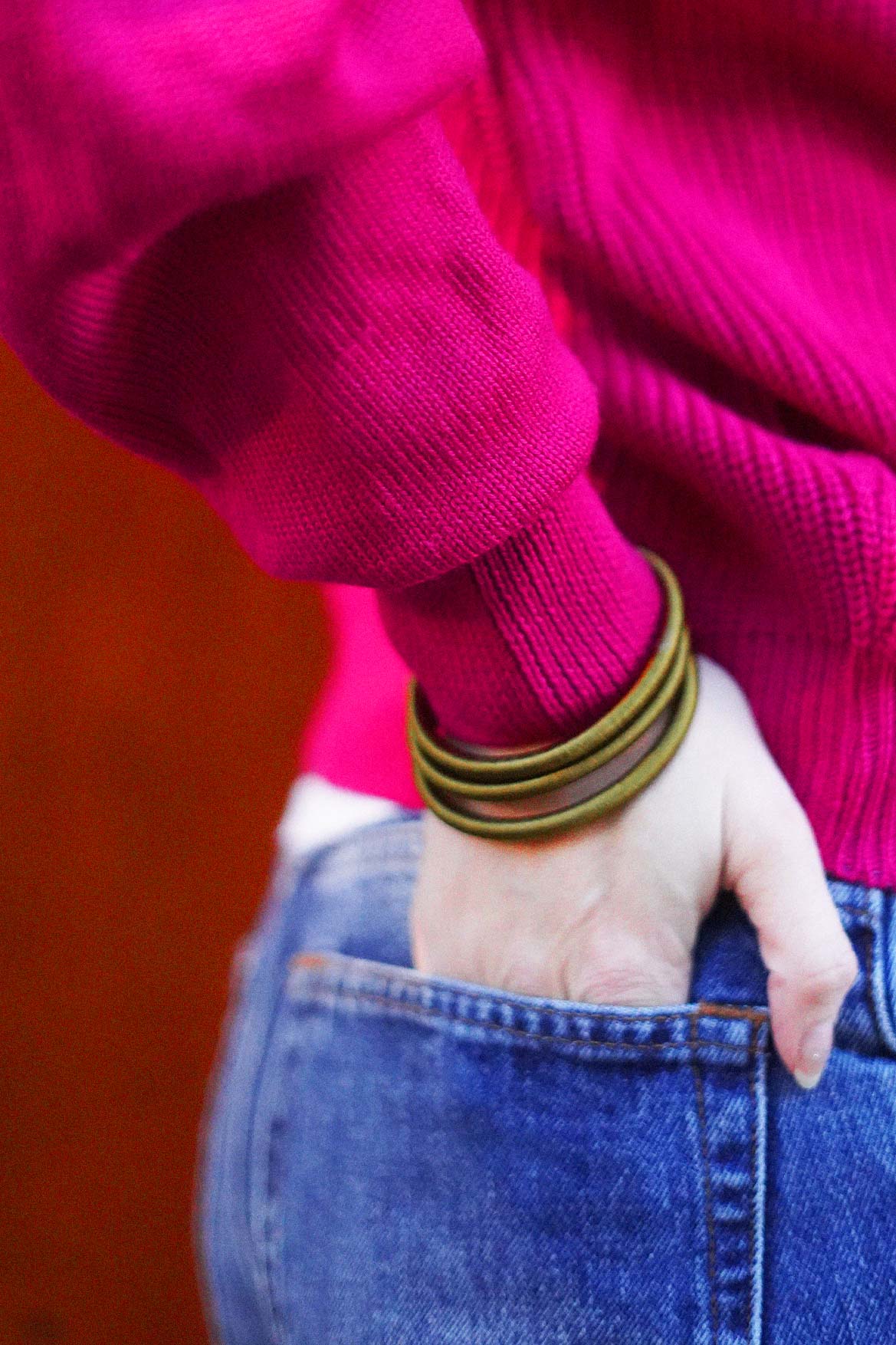 Jonc en fibre de soie végétale kaki