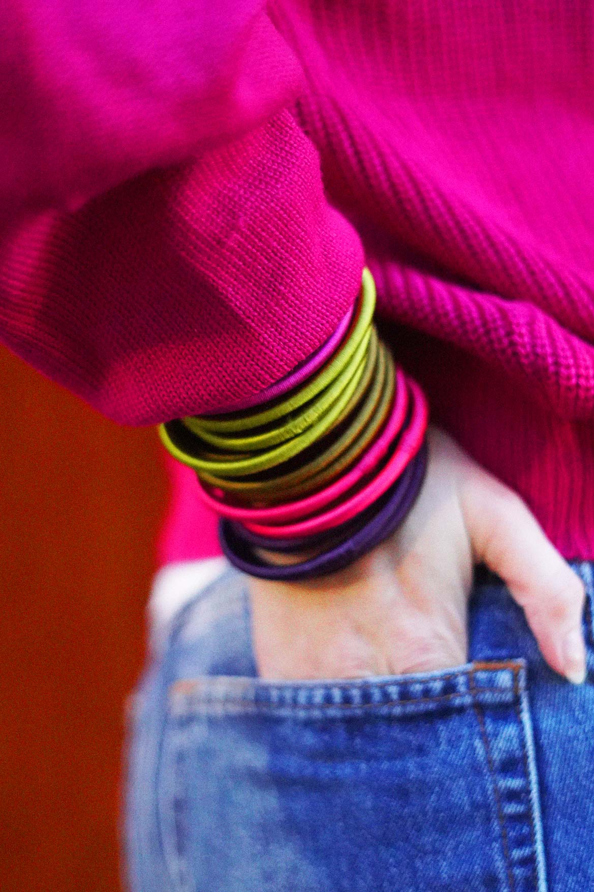 Jonc en fibre de soie végétale kaki