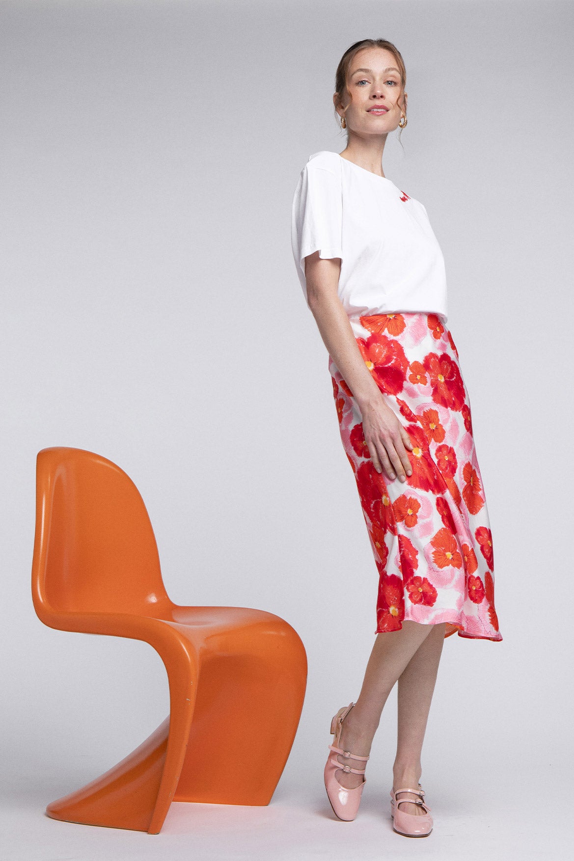 Jupe Parisatys Red Blossom