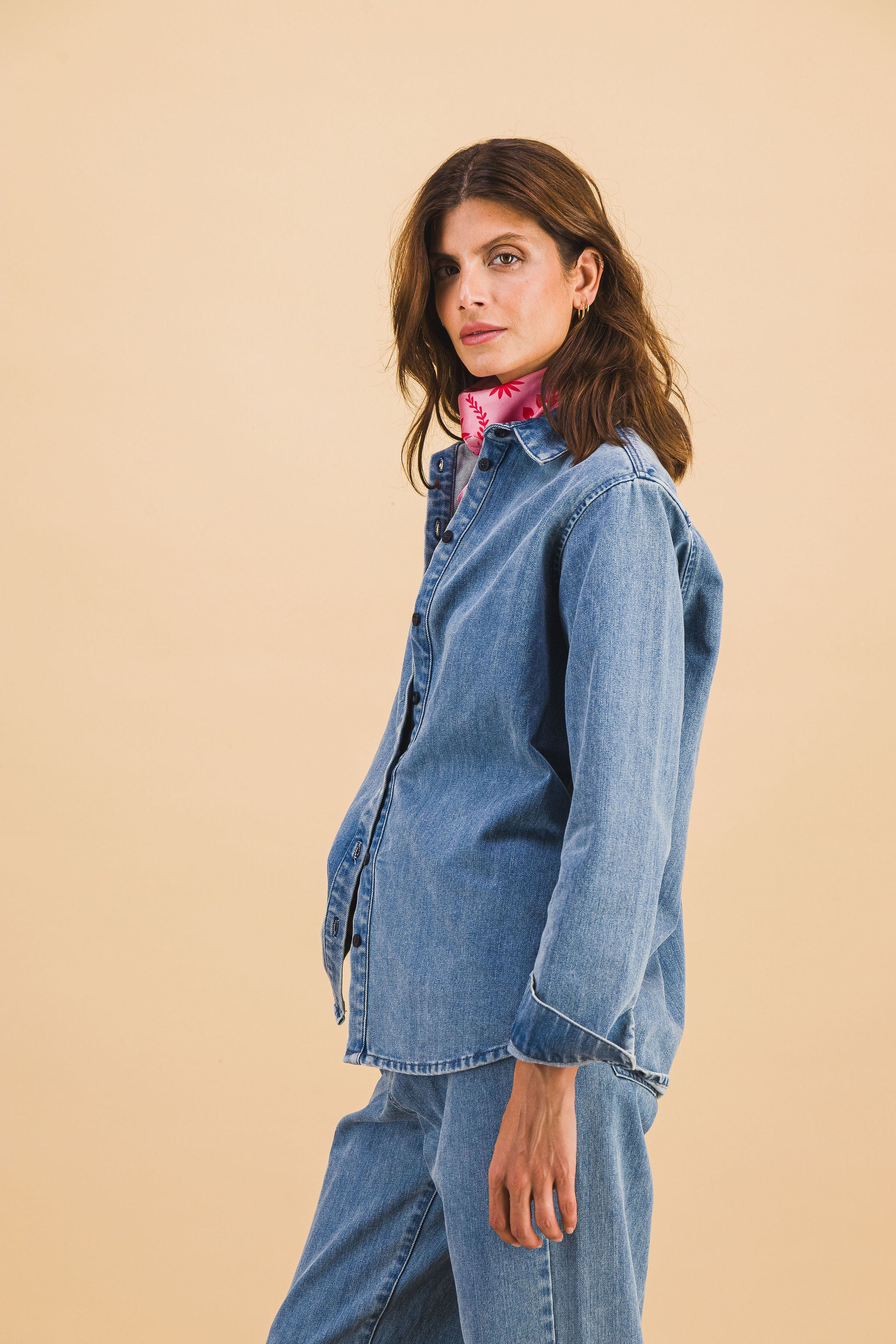 CHEMISE LEONIE DENIM CLAIR