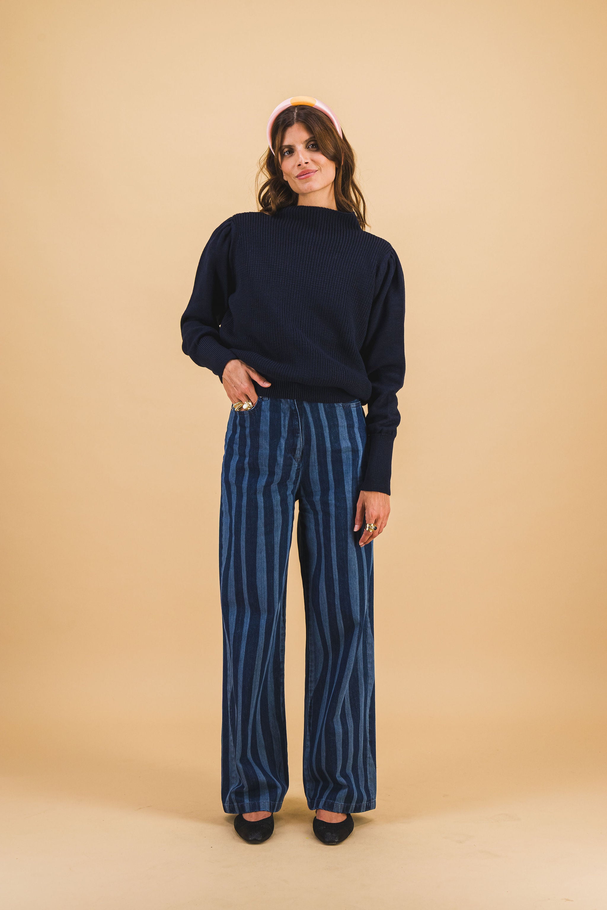 JEAN ROBIN NAVY LINES EN DENIM