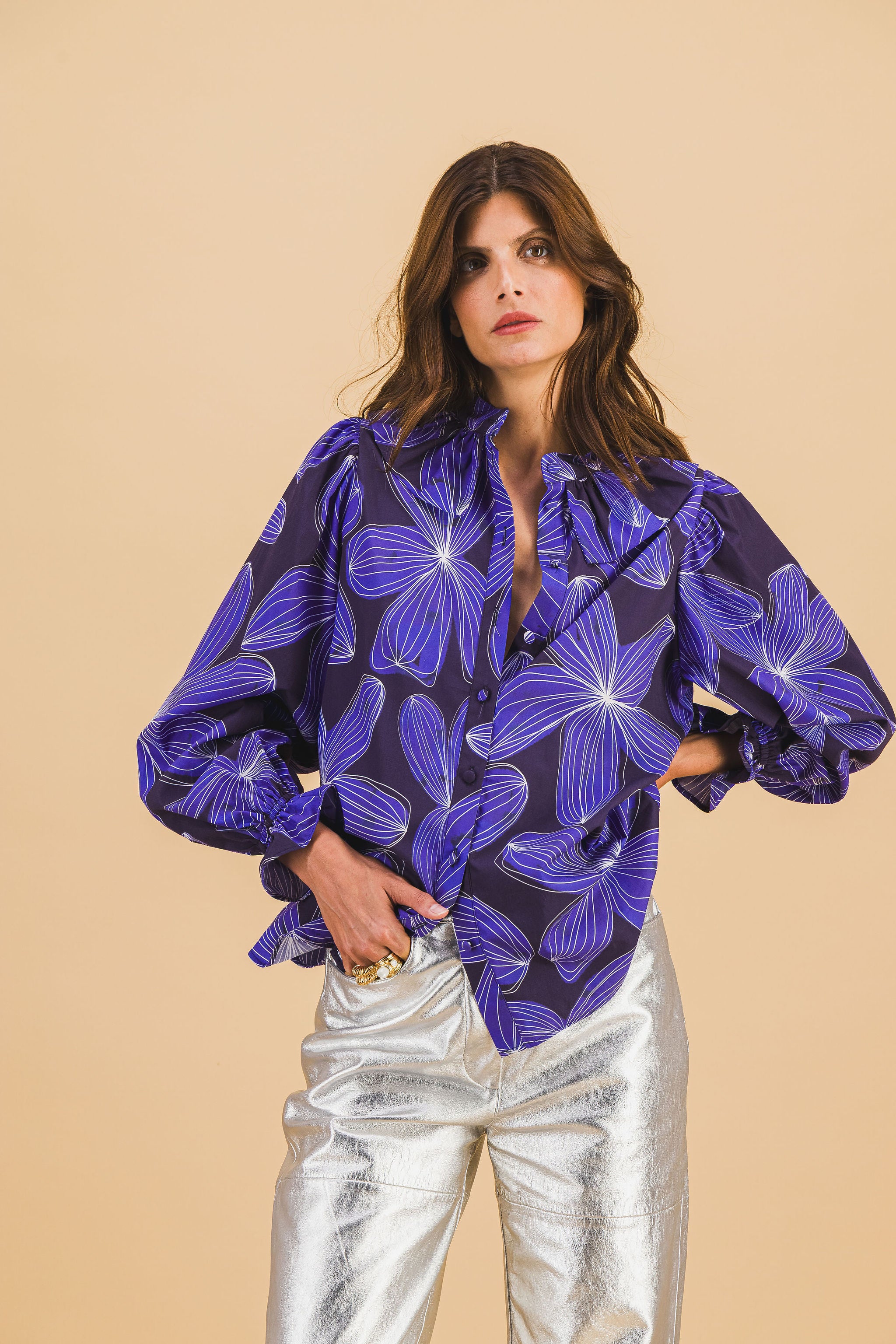 Colette Blue Flower Shirt