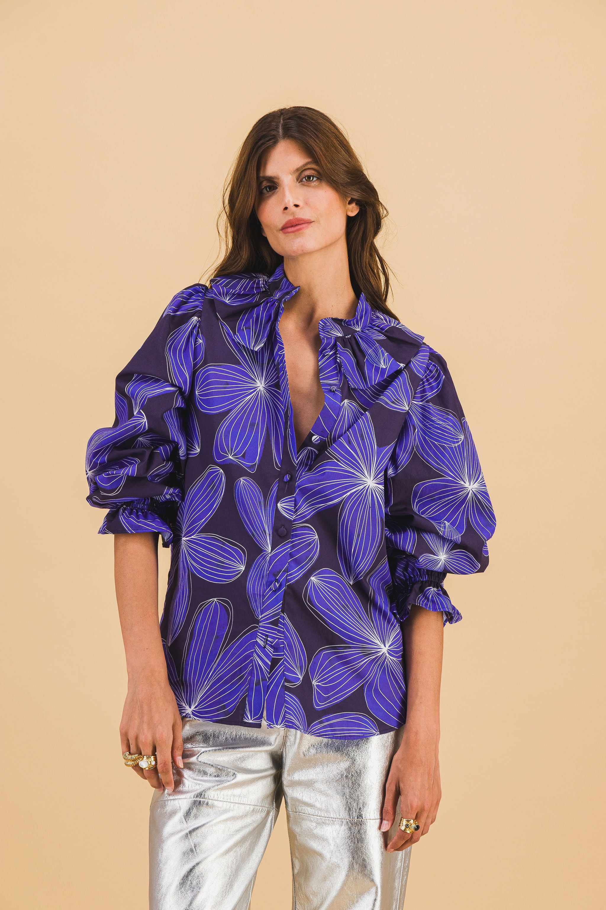 Colette Blue Flower Shirt