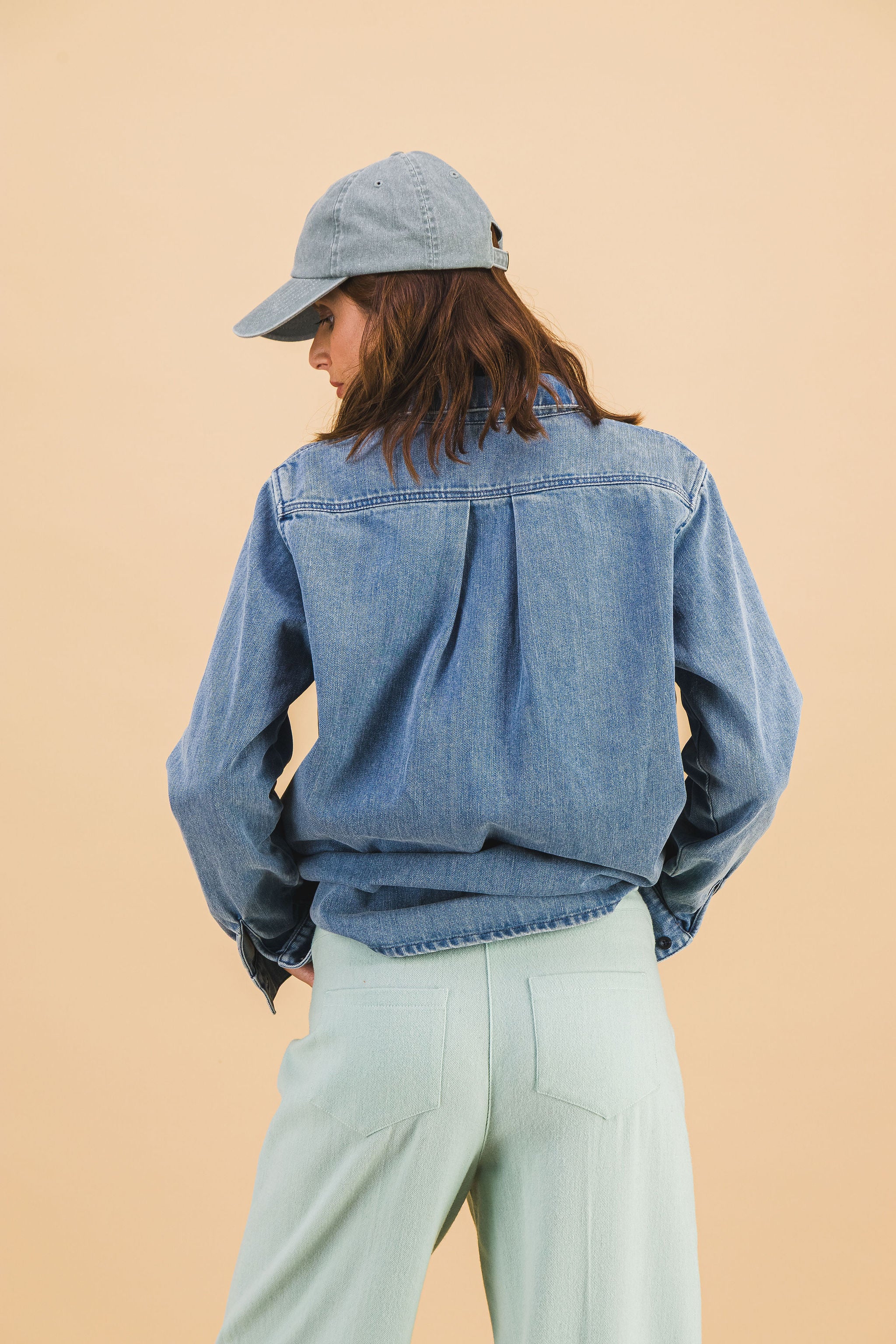 CHEMISE LEONIE DENIM CLAIR