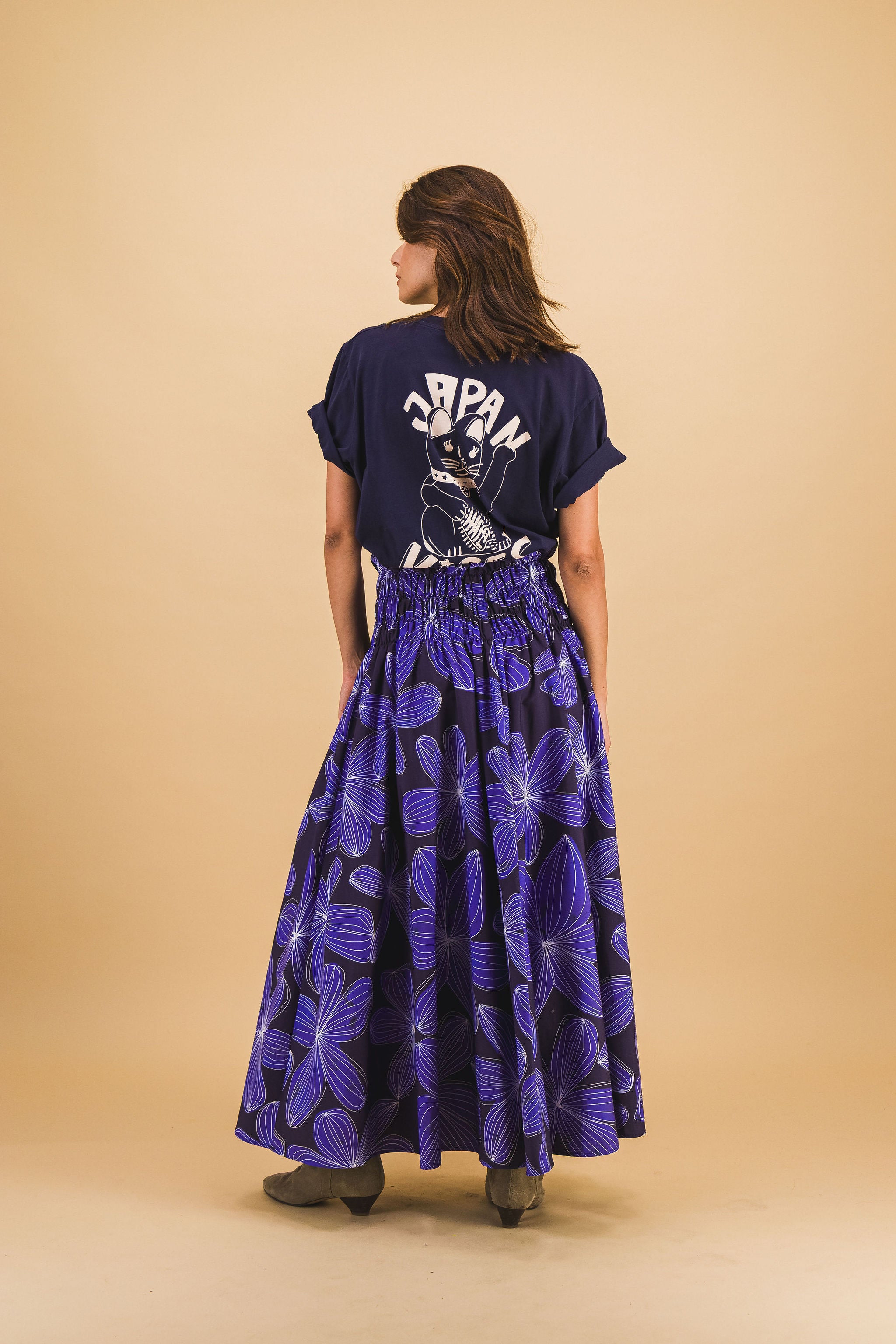 Mila Blue Flower Skirt