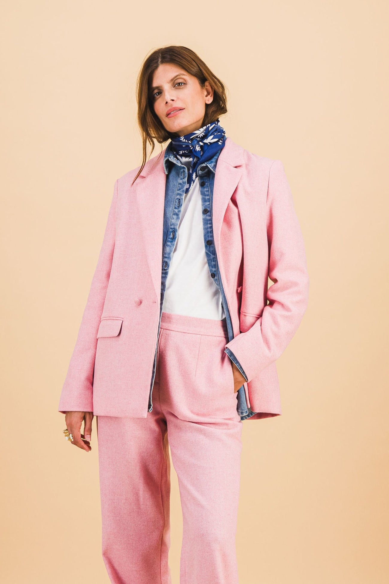 Pantalon Auguste rose