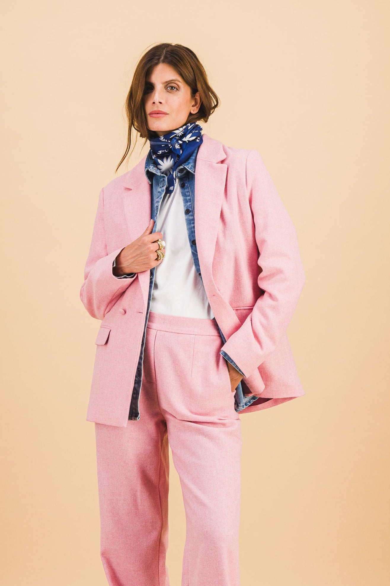 Pantalon Auguste rose