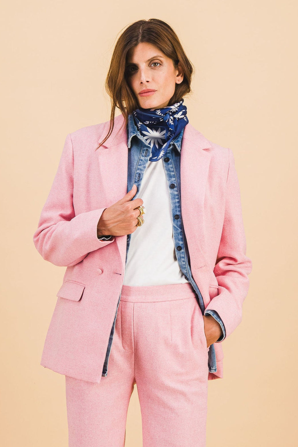 Pantalon Auguste rose