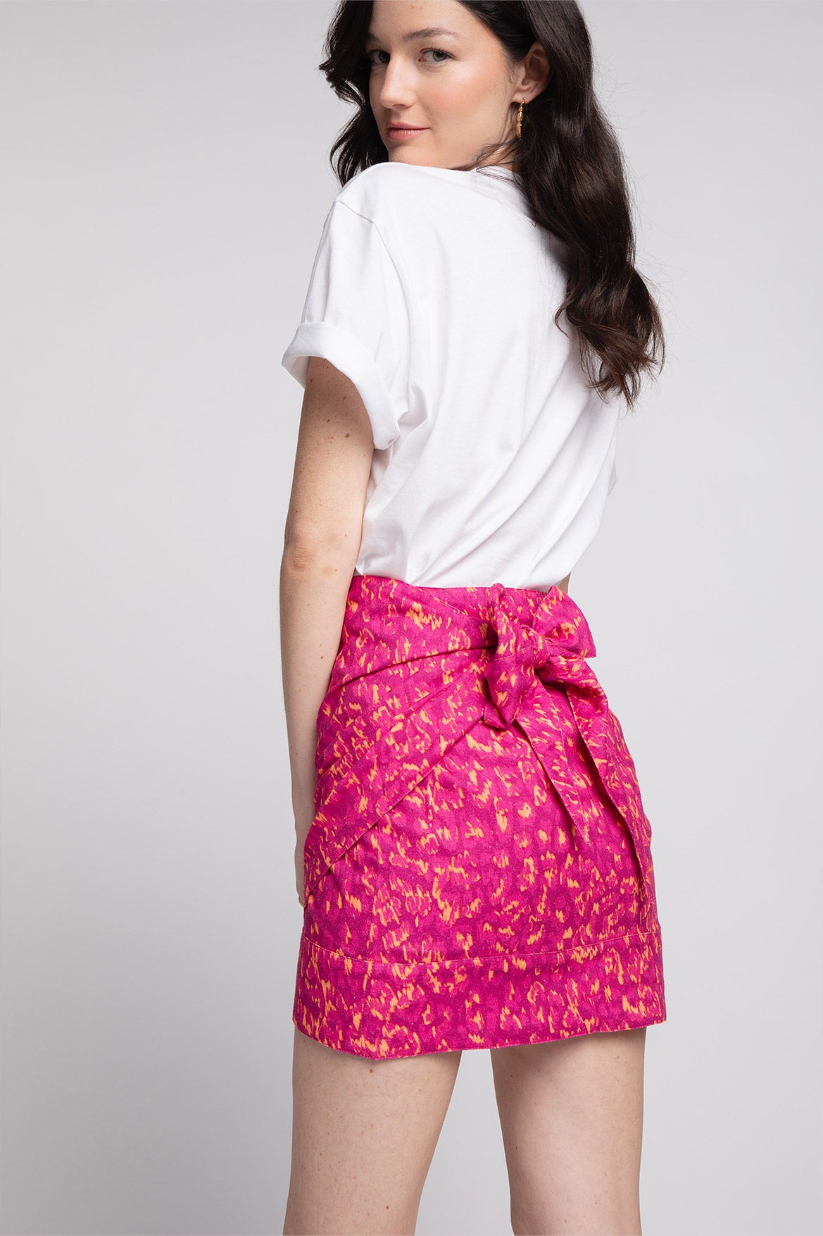 Jupe Margaux Leopardo Pink