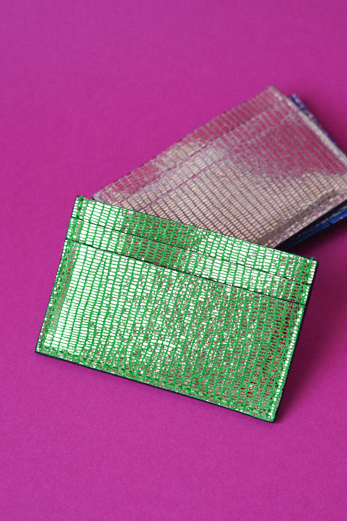 Porte cartes Glitter cuir
