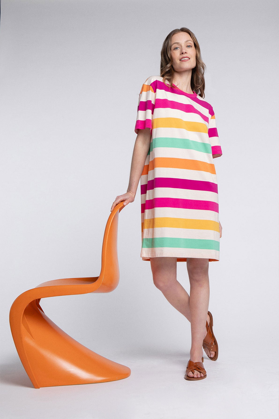 Robe Amalia Stripes Ettore Polychrome