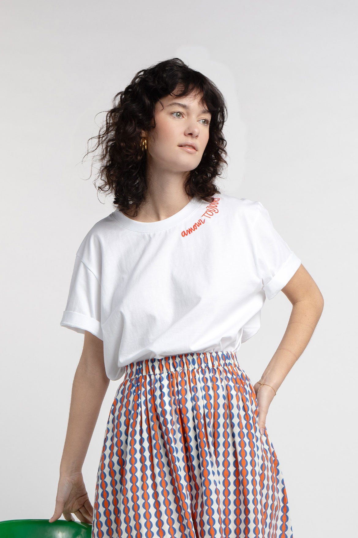 T-shirt Alix brodé Amour Toujours