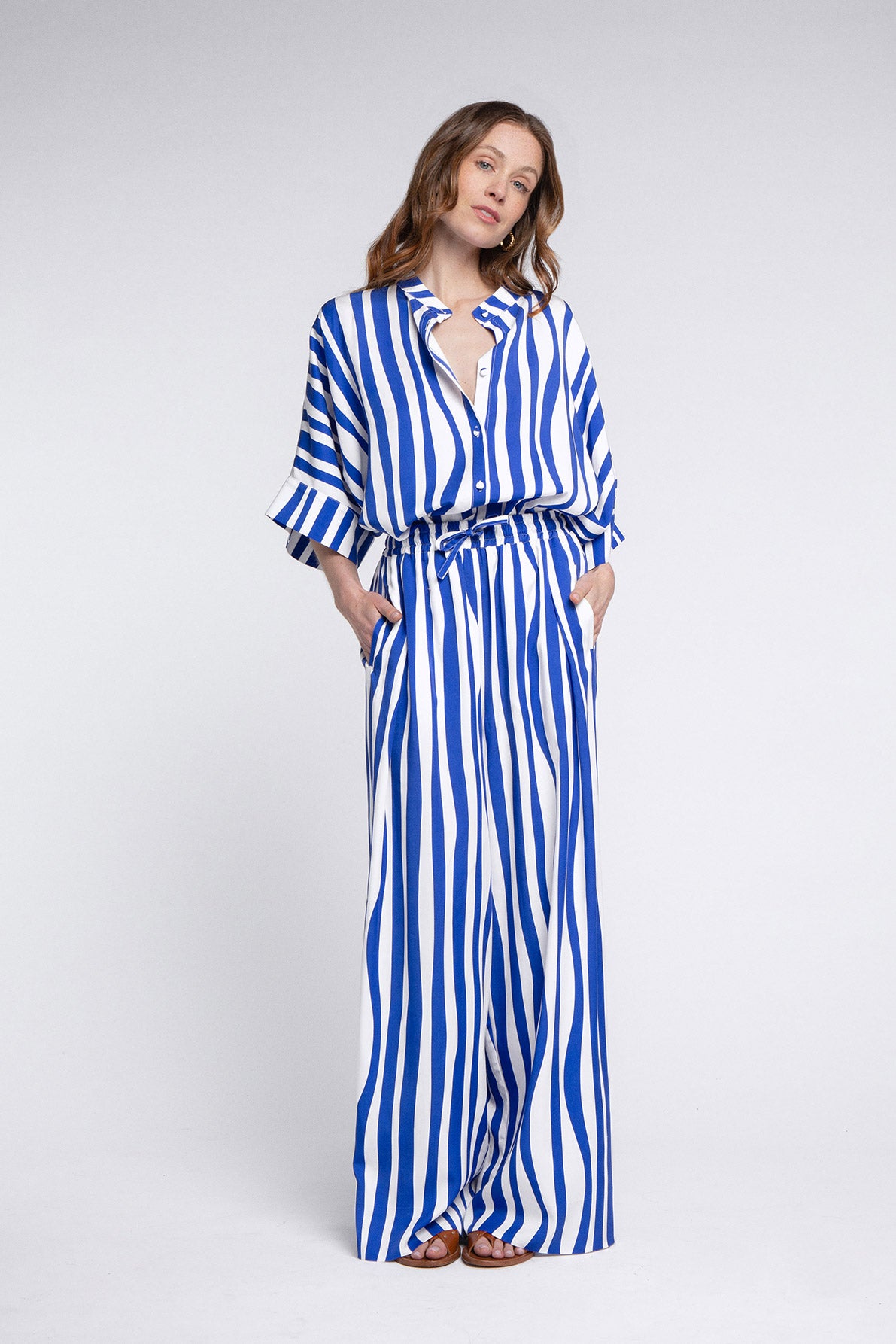 Theodore Blue Lines Pants