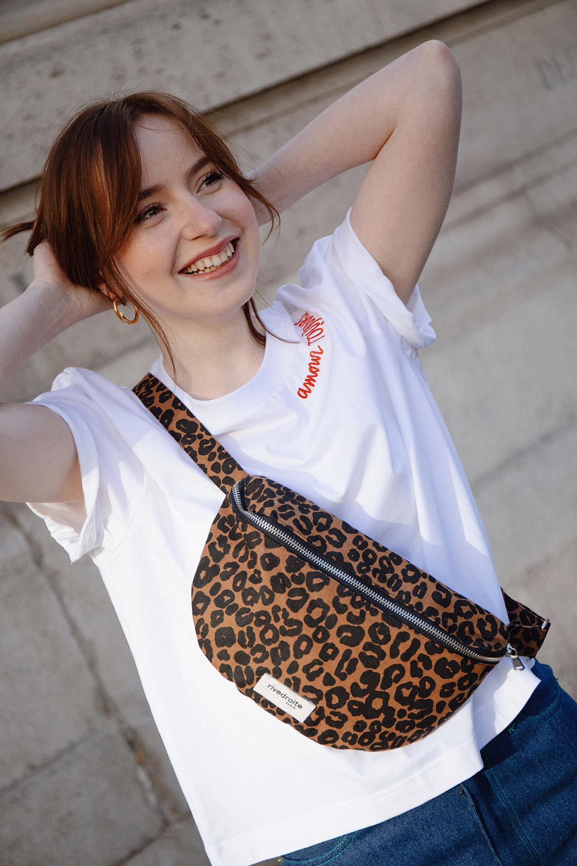 Alix T-shirt embroidered Love Always