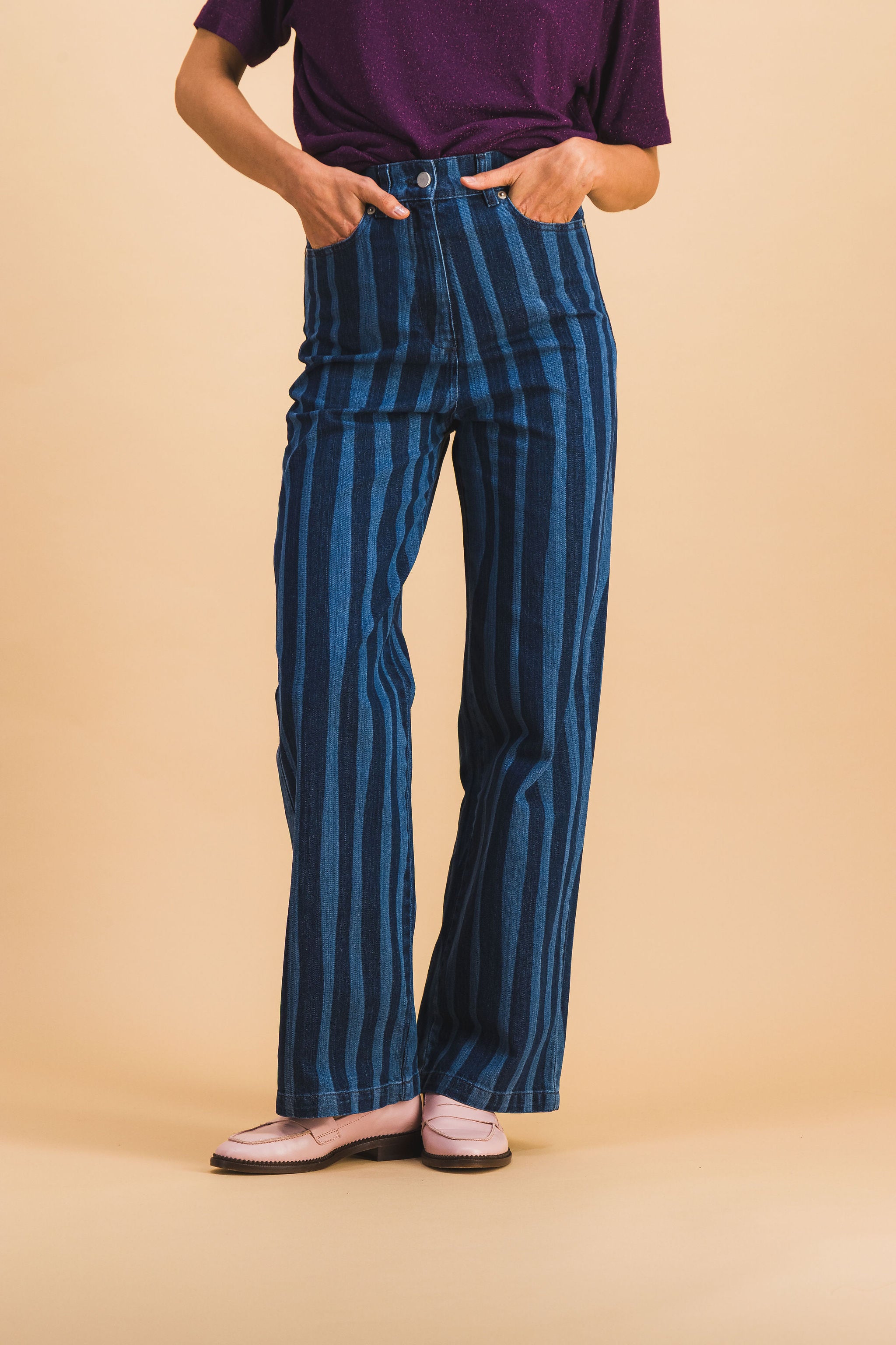 JEAN ROBIN NAVY LINES EN DENIM