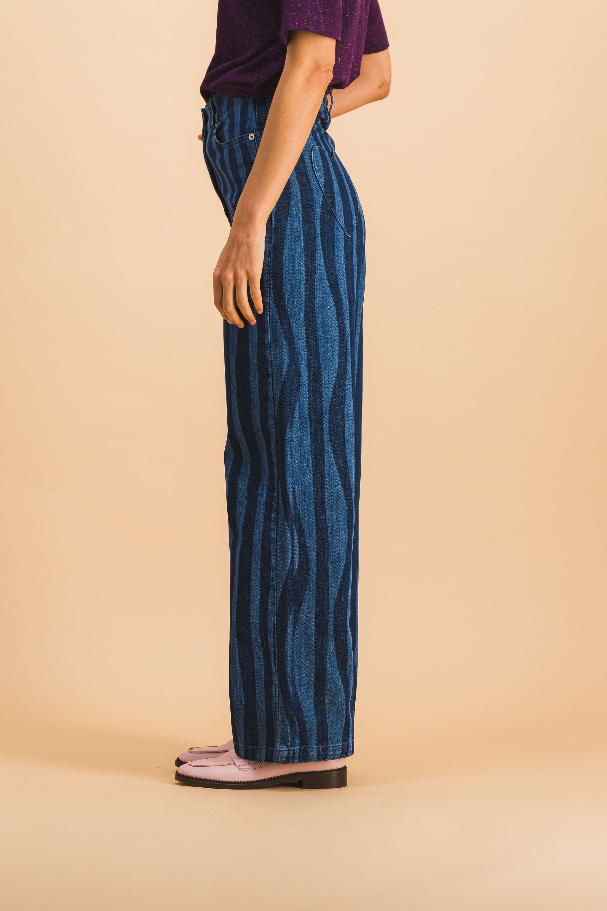 JEAN ROBIN NAVY LINES EN DENIM