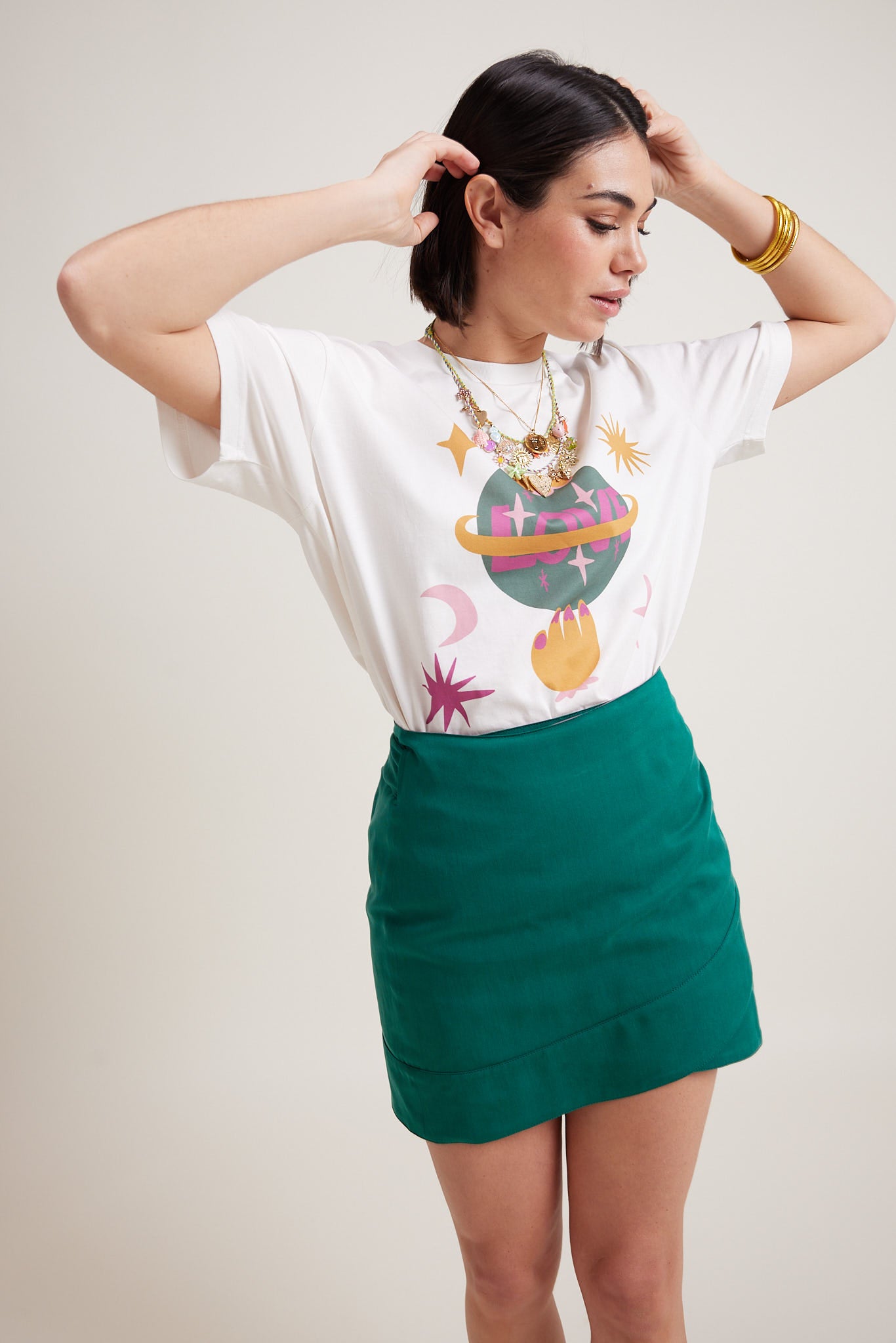 Margaux green skirt