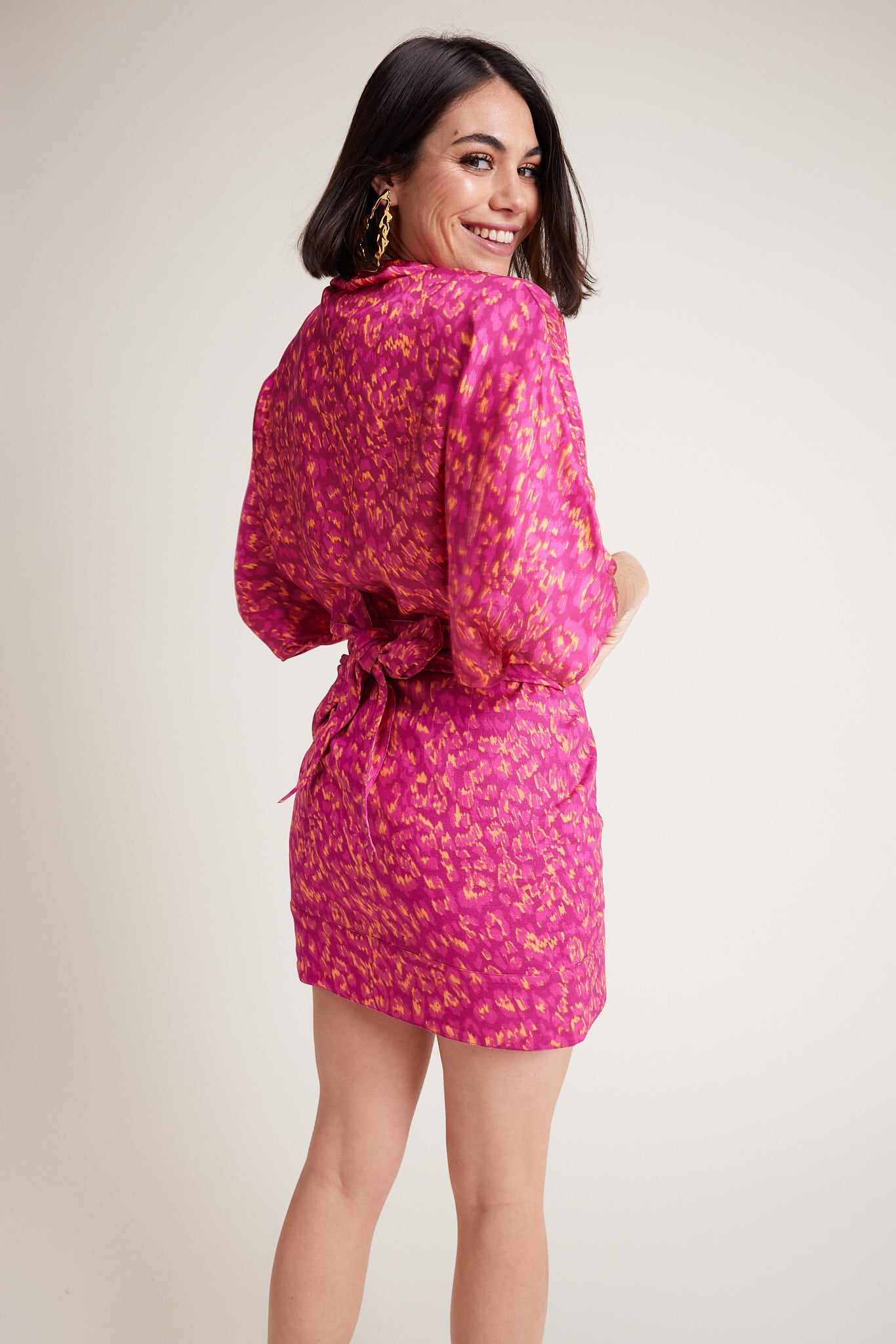 Jupe Margaux Leopardo Pink