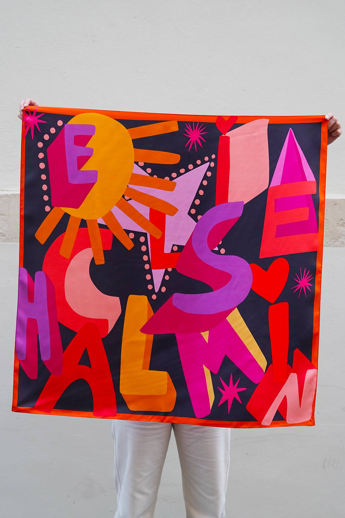 Foulard en soie Jerry Elise Chalmin 90 x 90