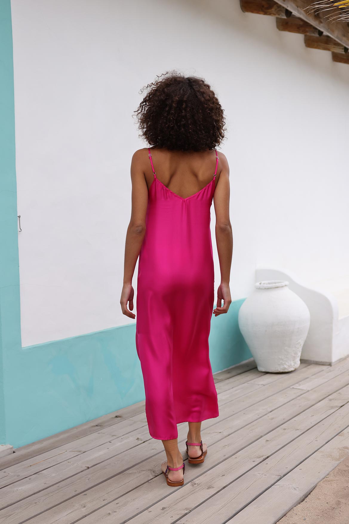 robe luna tombé fluide coupe droite