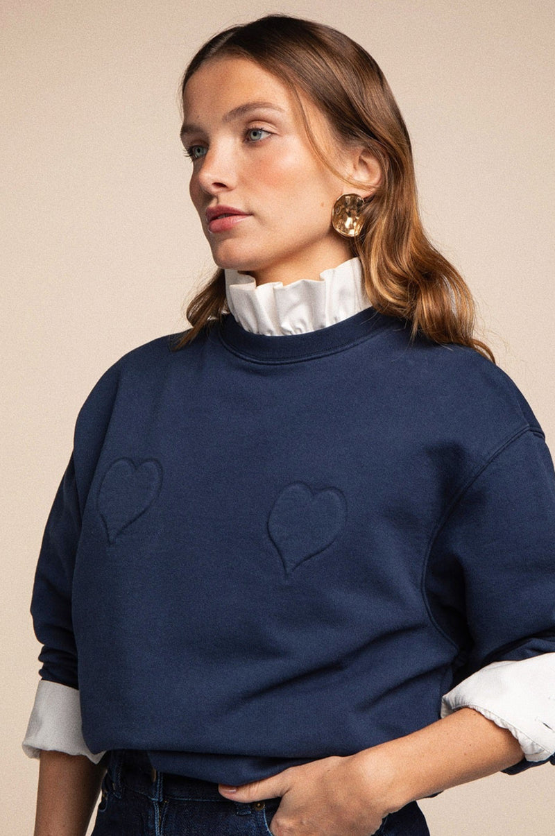 Axelle navy sweatshirt