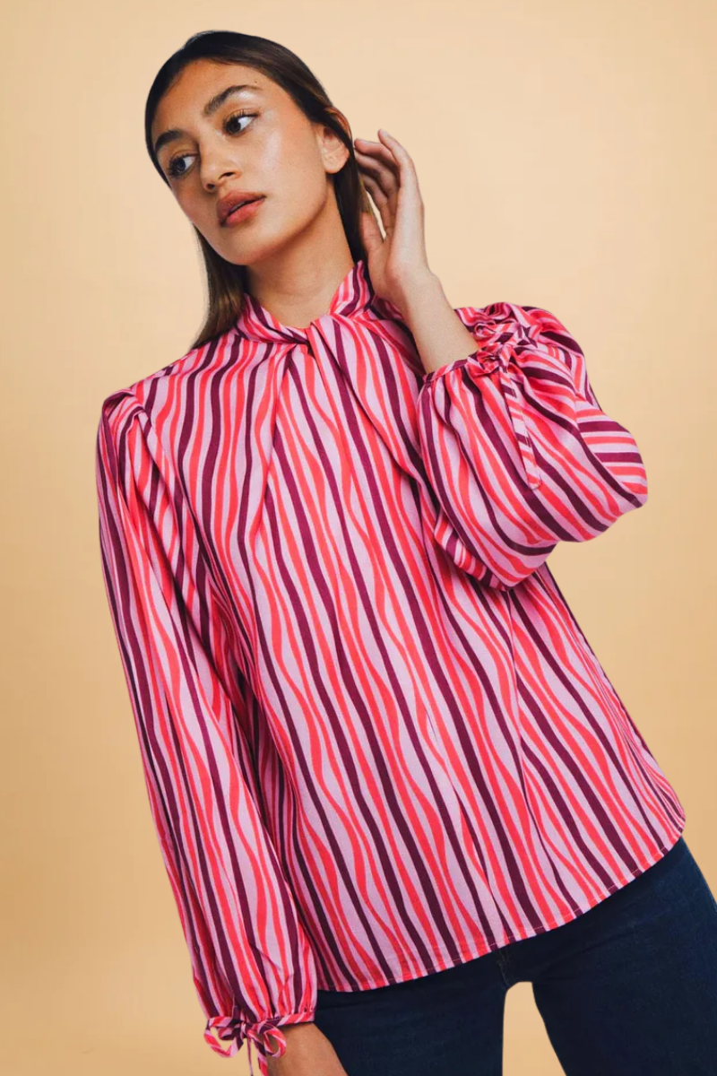Blouse Lara Pink Stripes