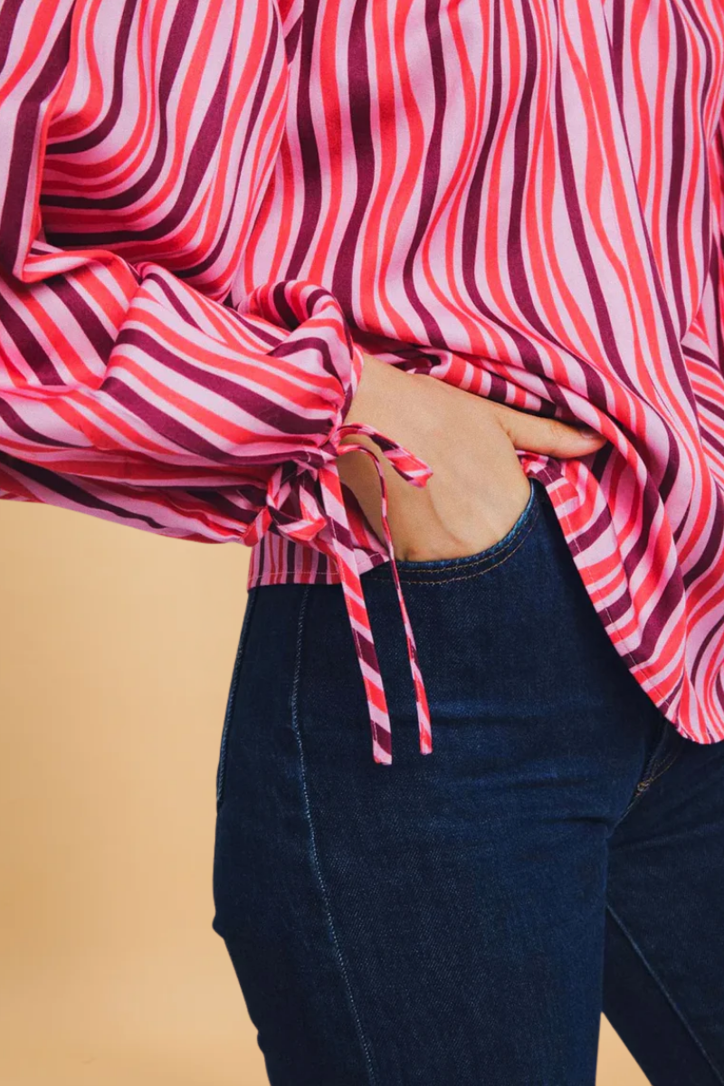 Blouse Lara Pink Stripes
