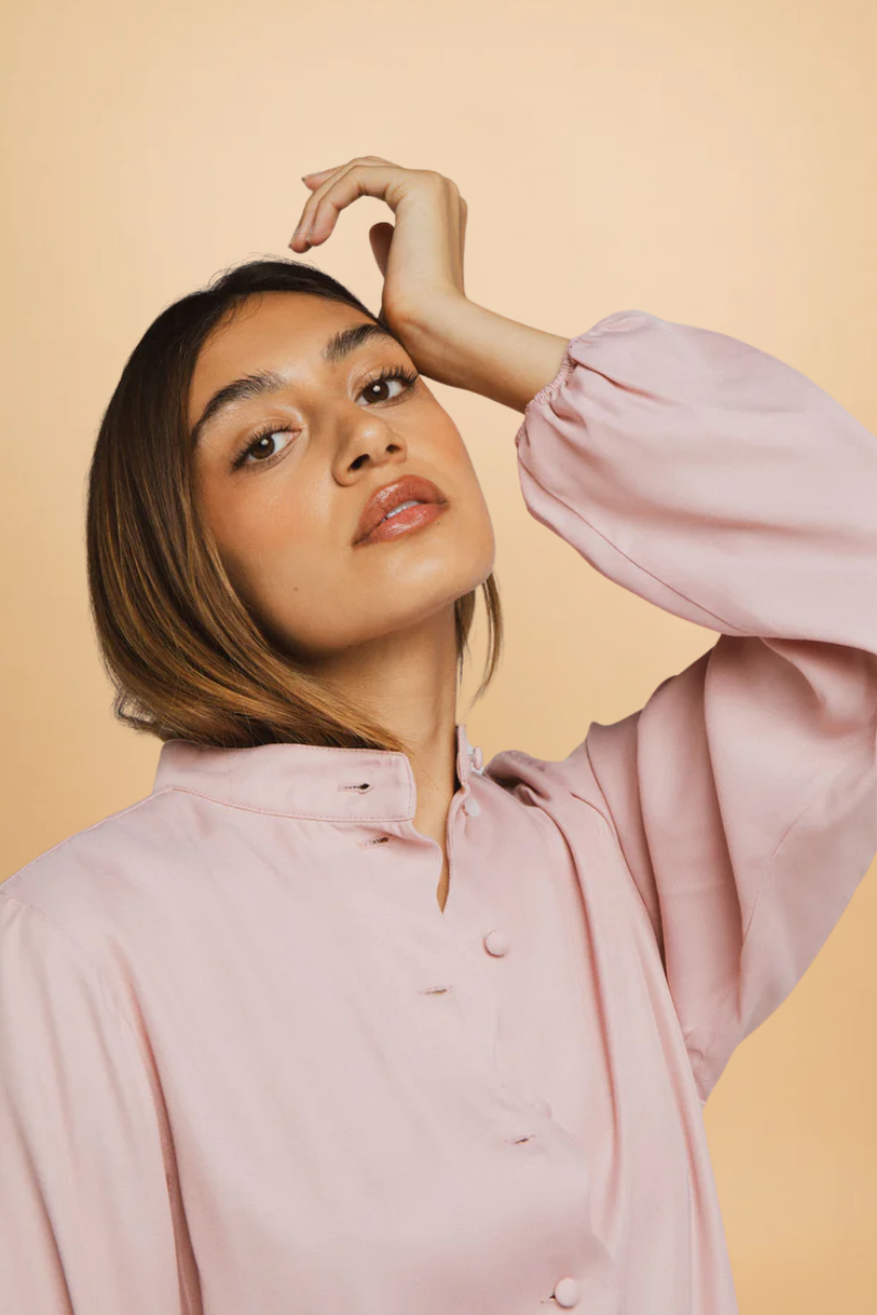 Chemise Tatiana rose pâle