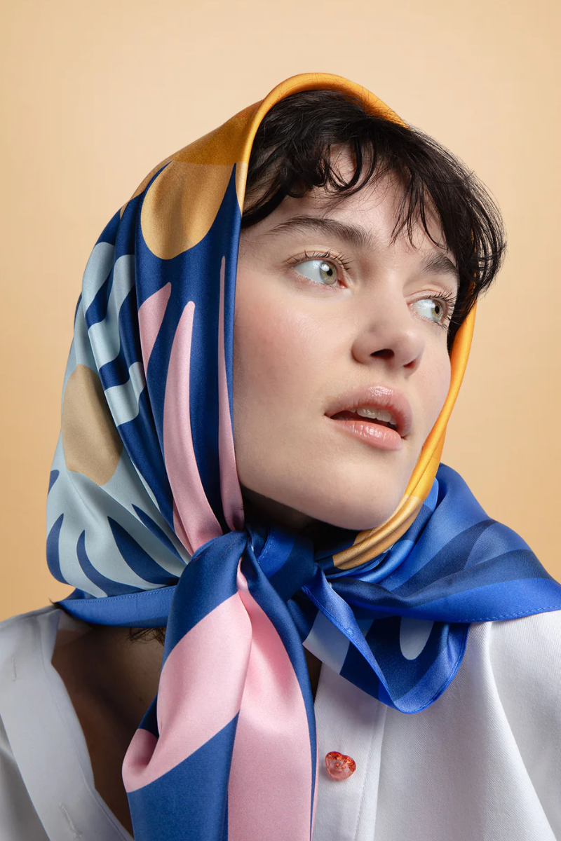 Foulard Jerry Flower 90 x 90